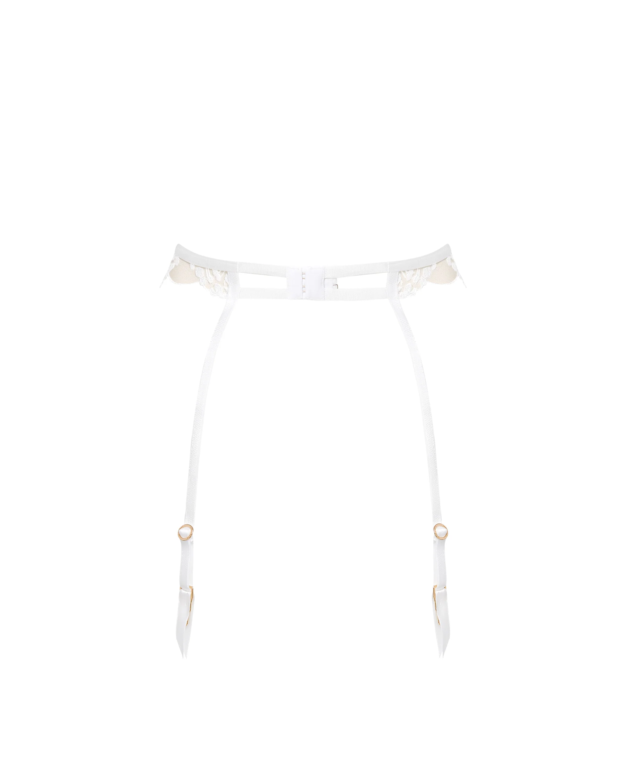 Marisa Suspender White/Sheer