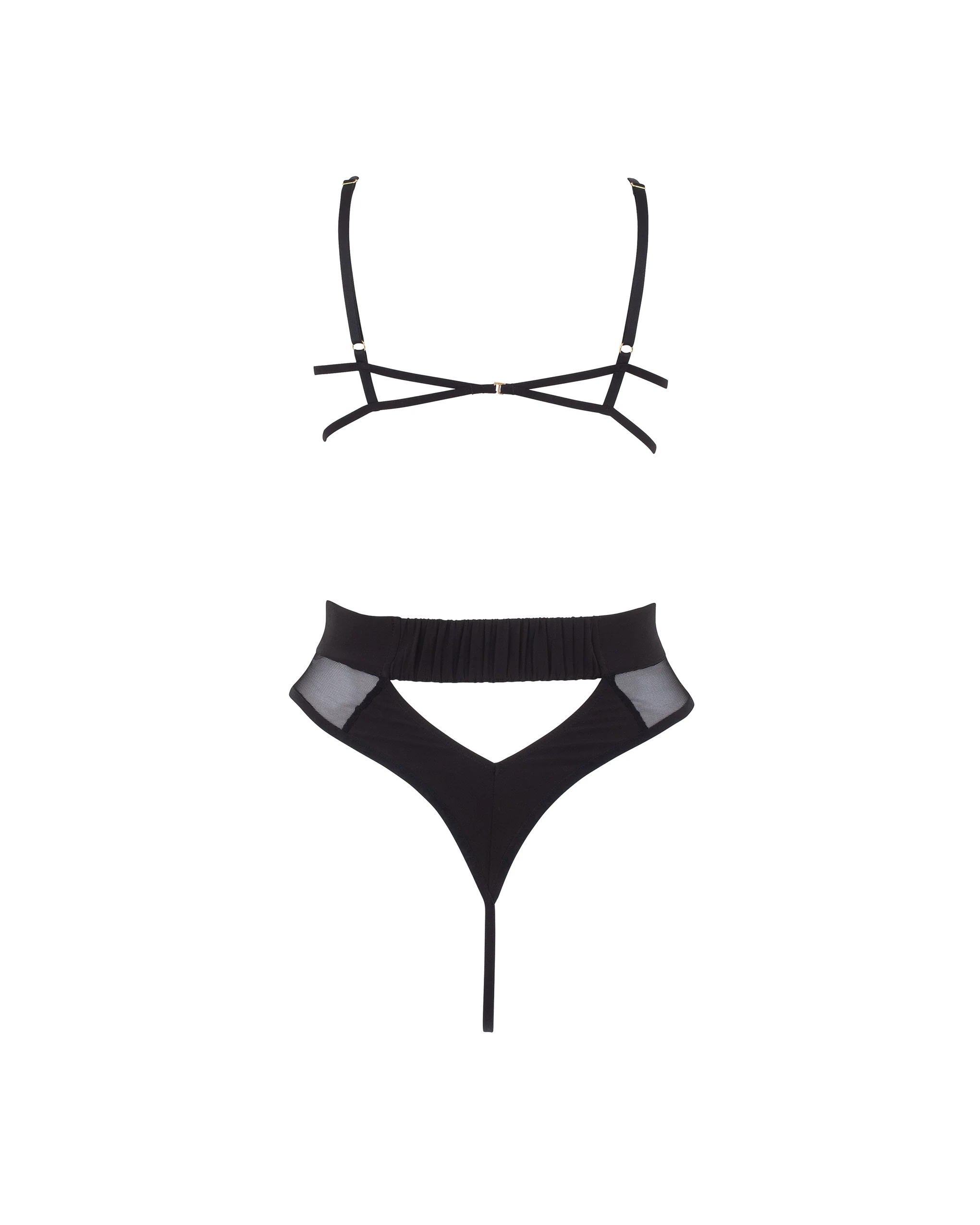 Orla Sheer Bodysuit Black