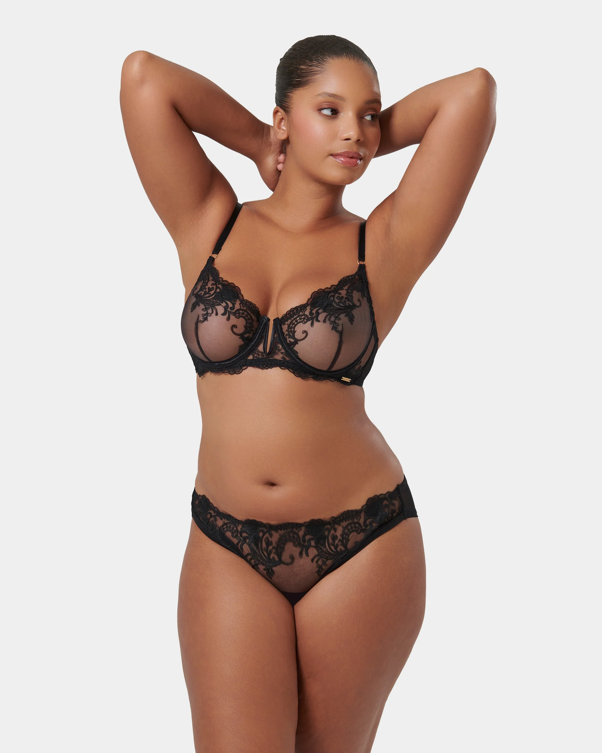 Marseille Mesh-Sided Brief Black