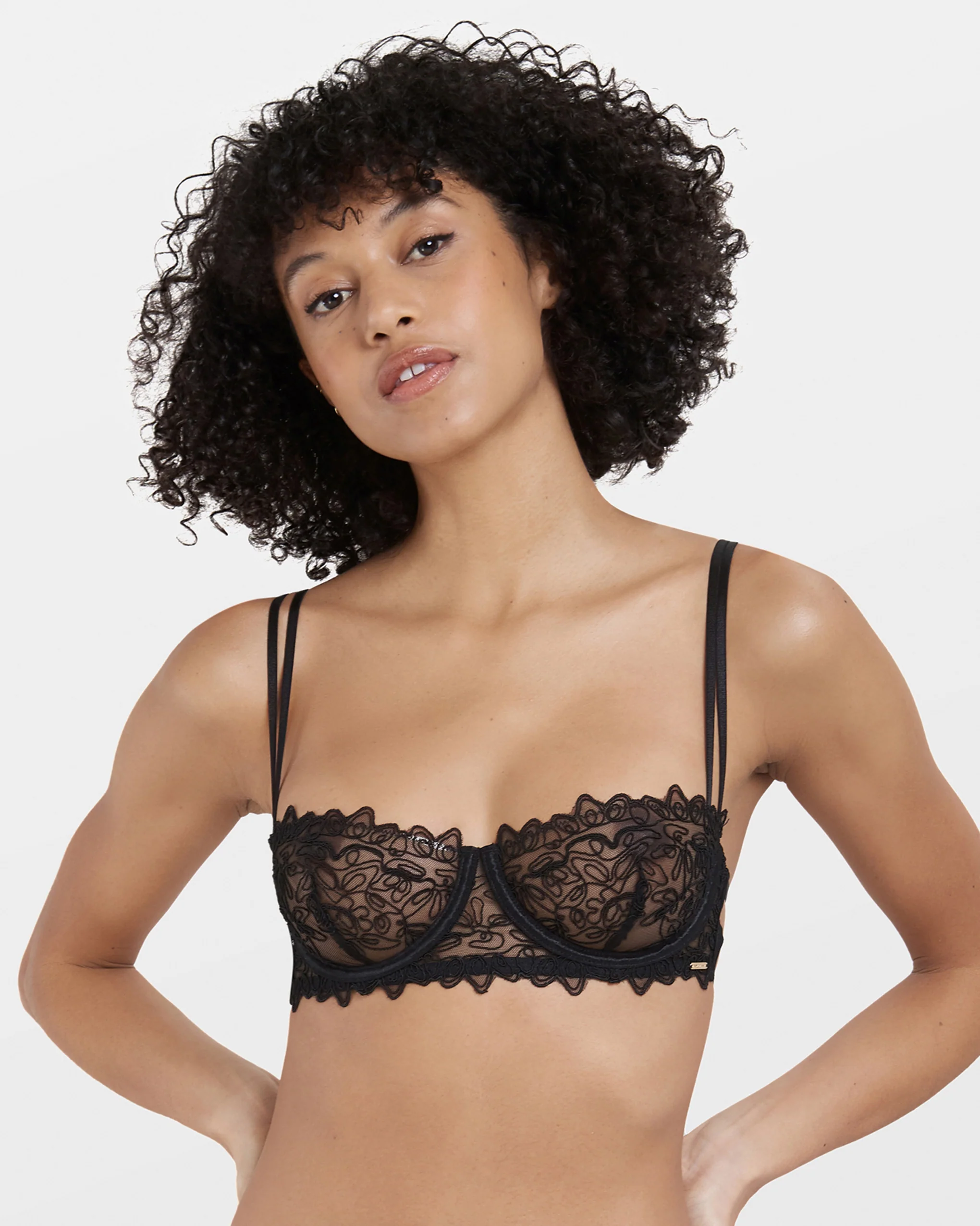 Audrey Balcony Bra Black