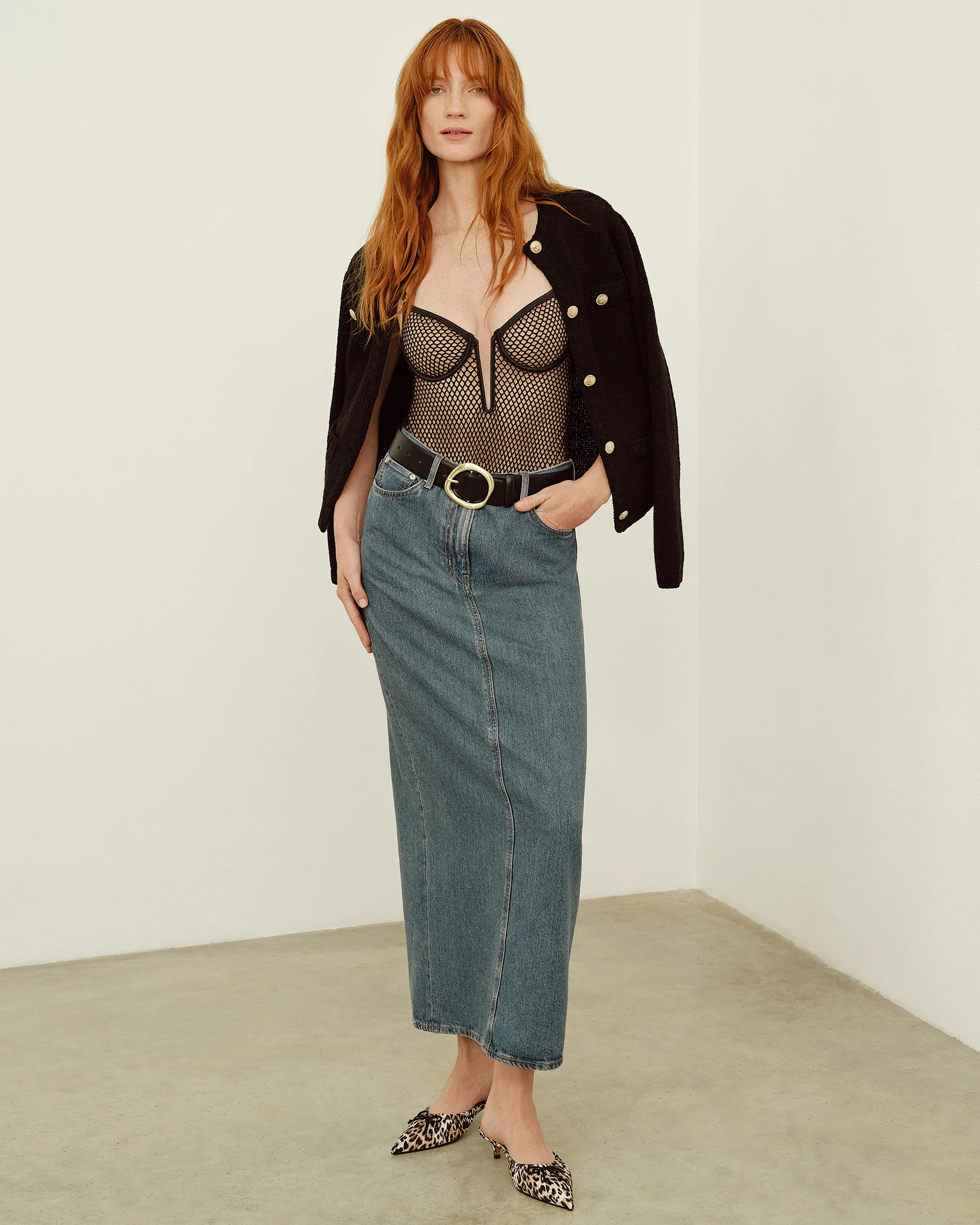 Mina Wired Bodysuit Black