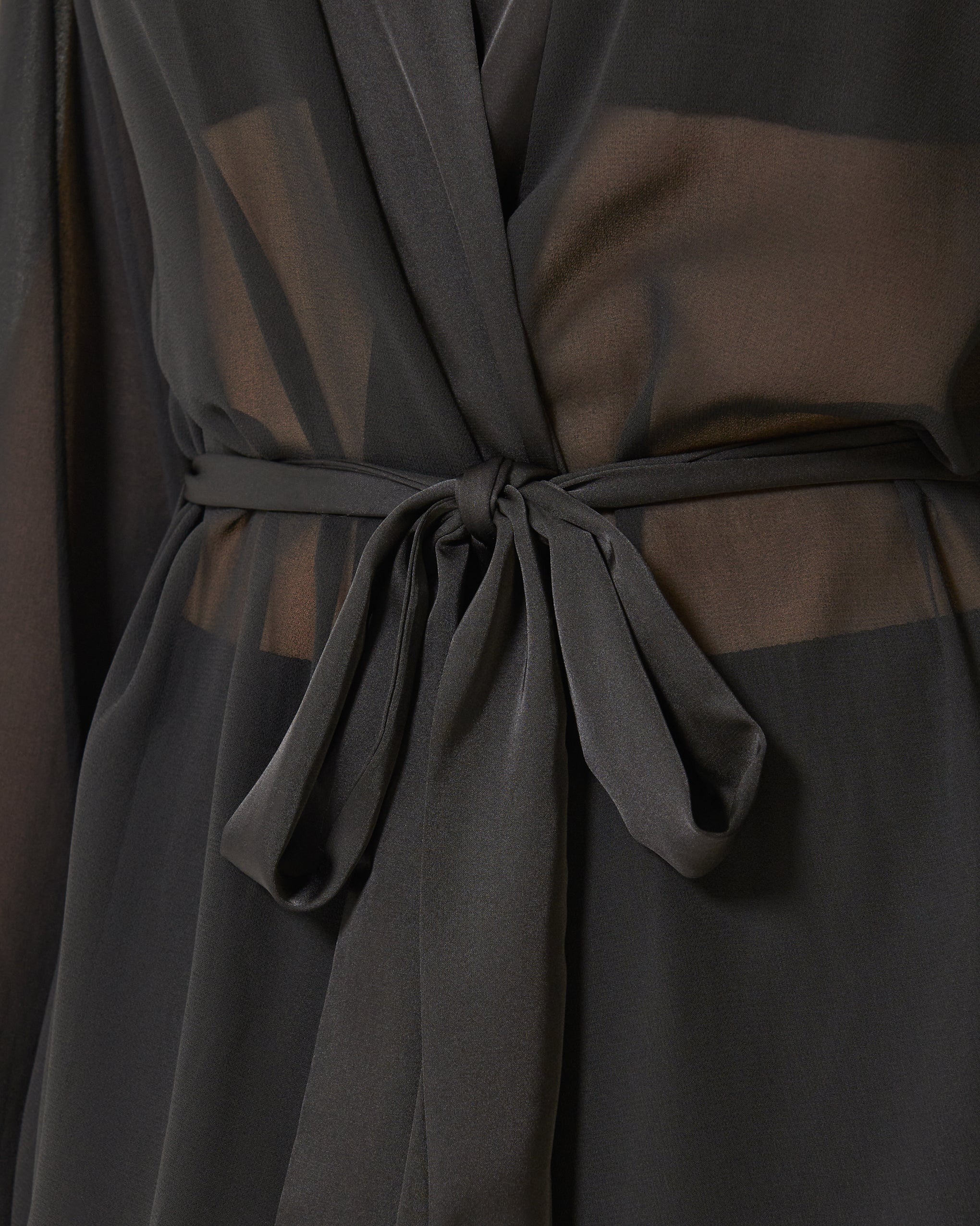 Marcella Long Kimono Black