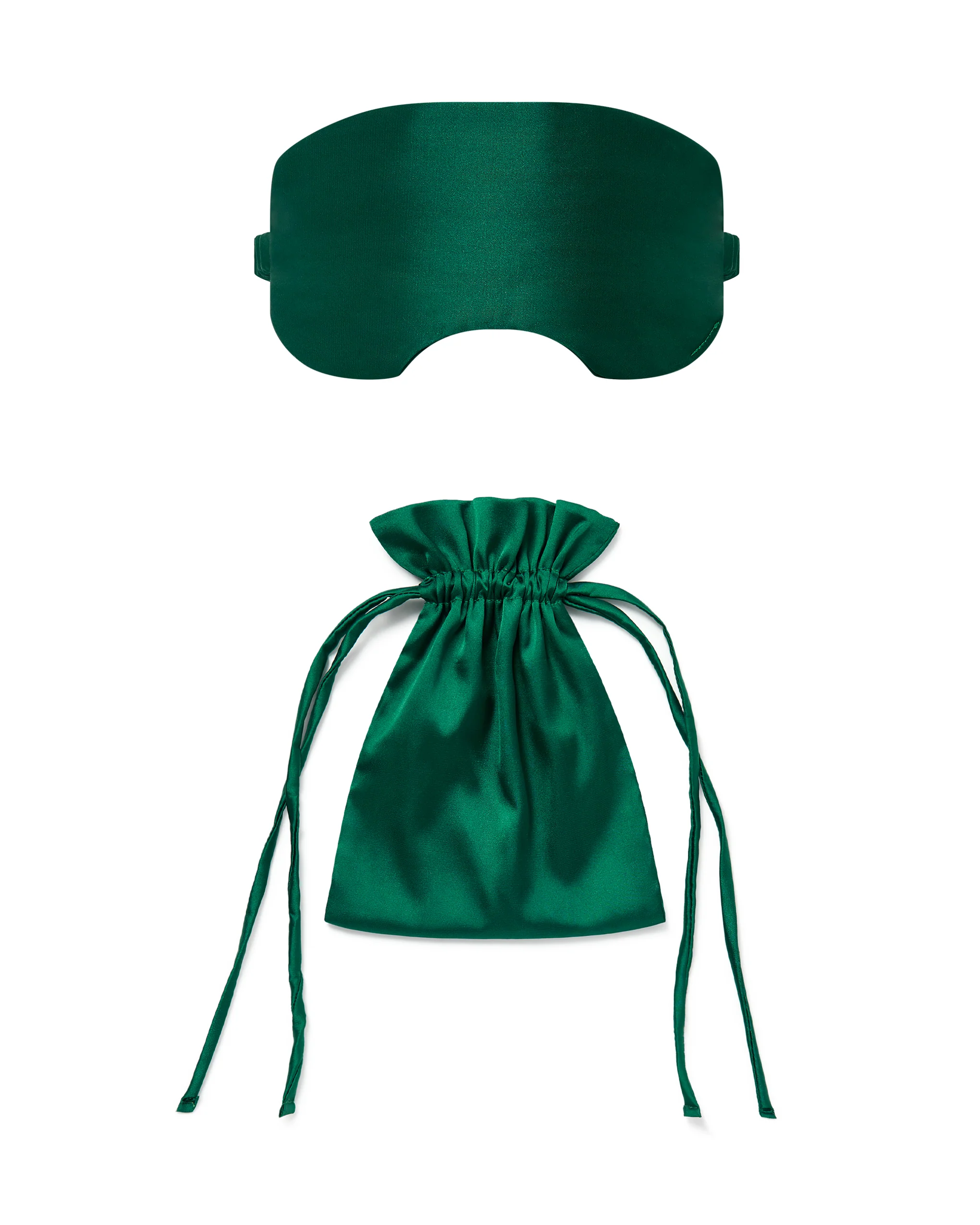 Saskia Luxury Satin Eye Mask Aventurine Green