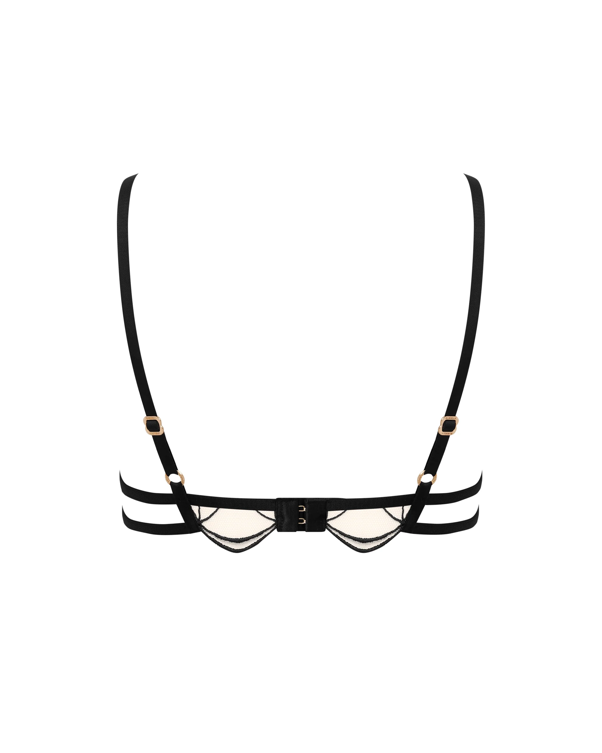 Marceline Wired Bra Black/Sheer