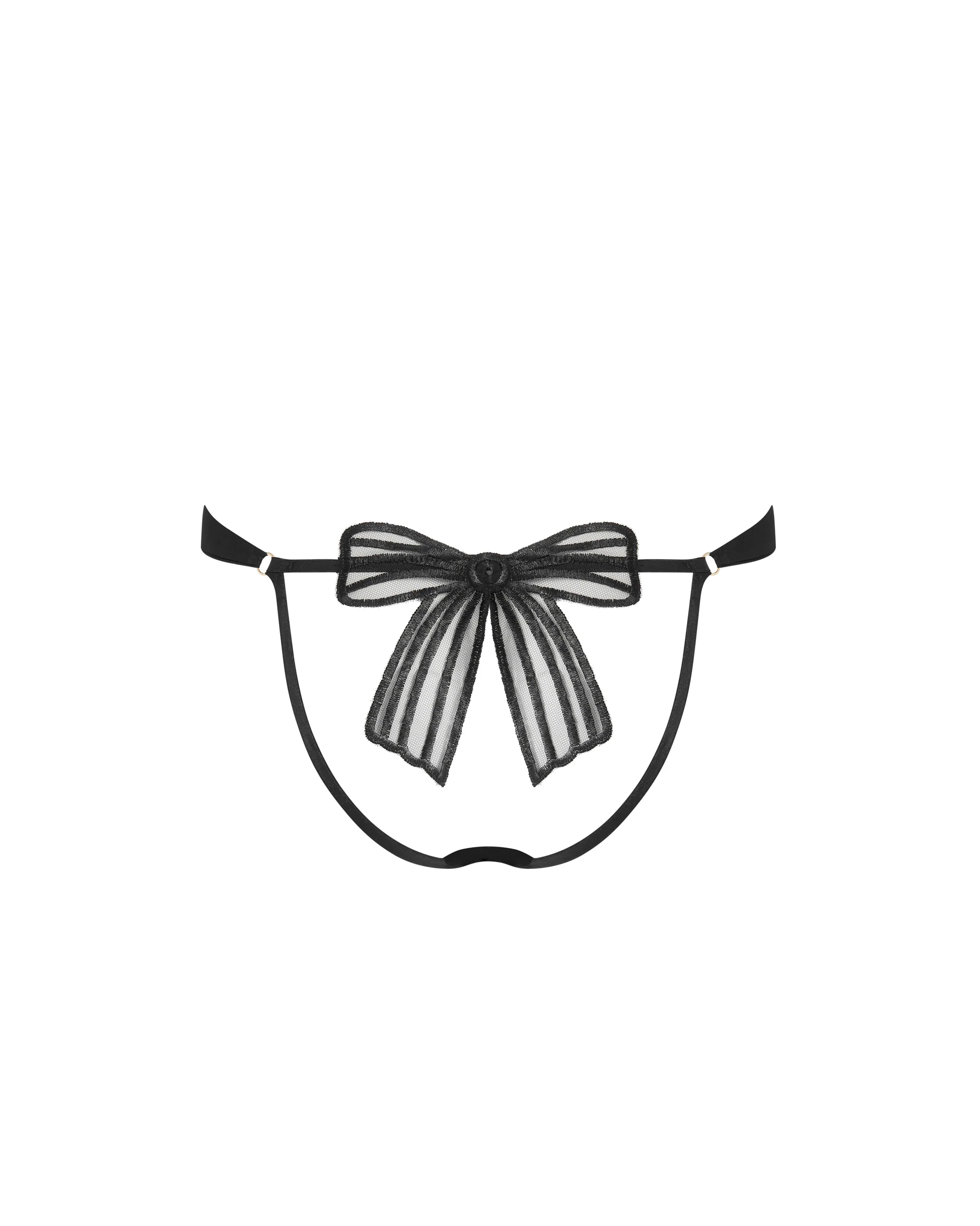 Annabel Open-Back Brief Black