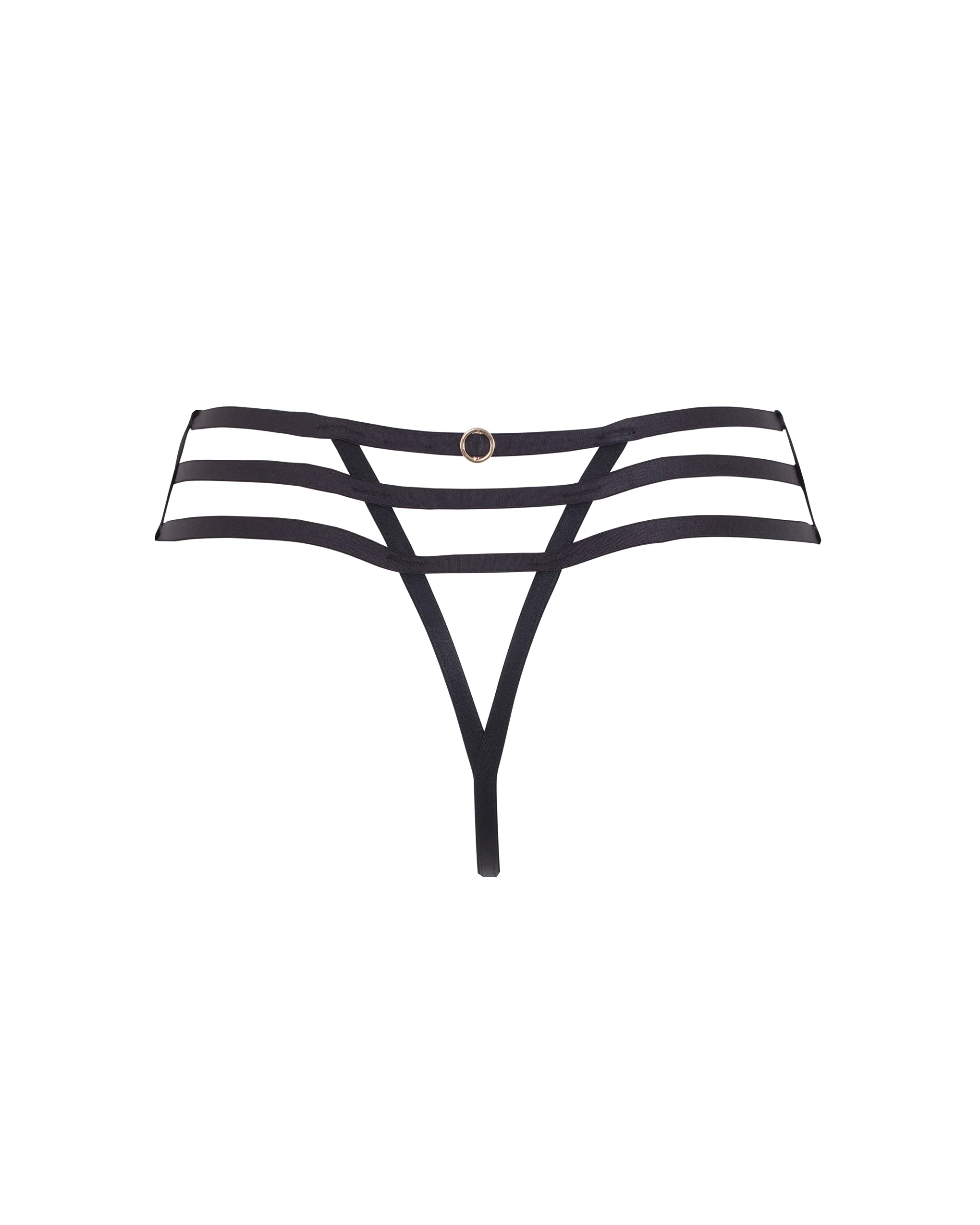 Dana High-Waist Thong Black