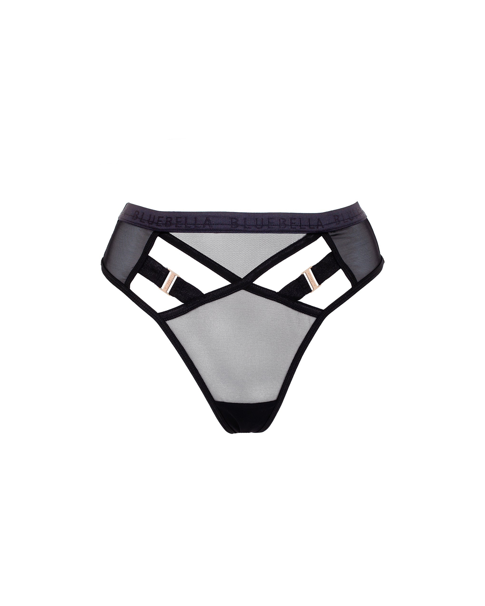 Oslo High-Waist Thong Black