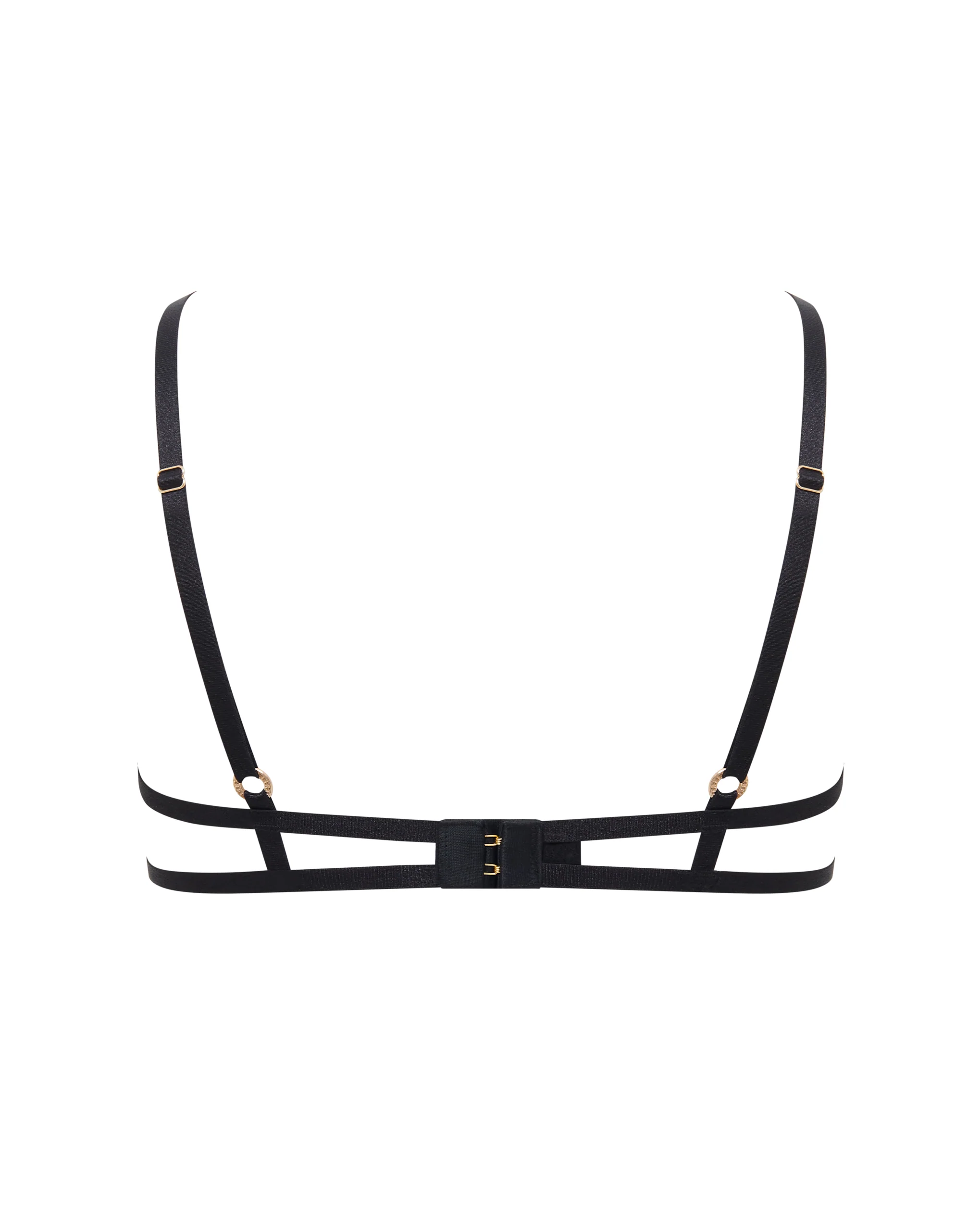 Frida Open Wired Bra Black/Gold