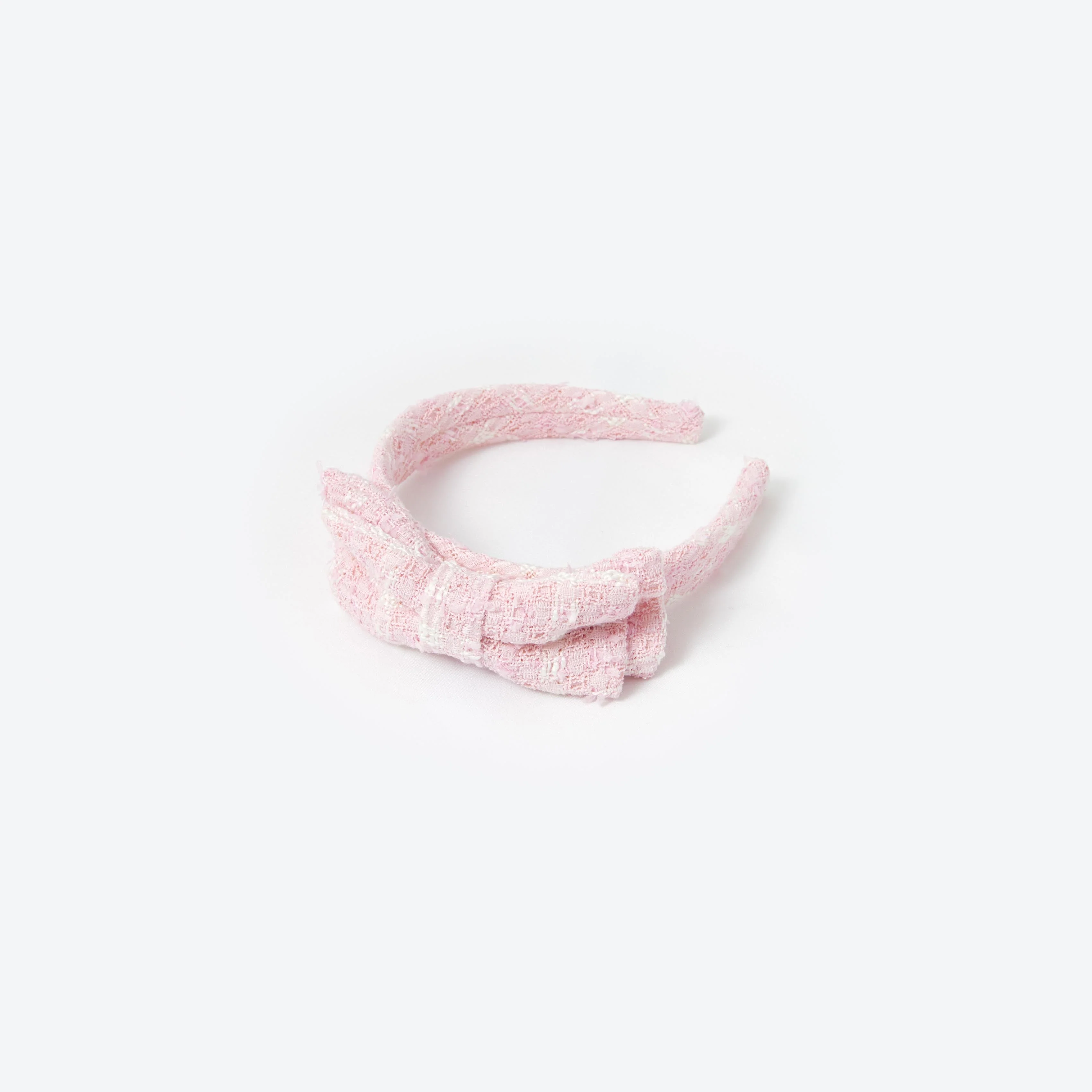 Pink Boucle Headband