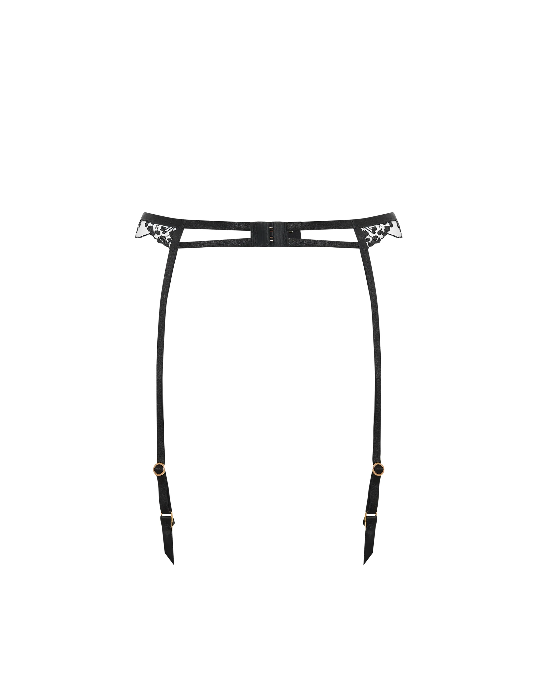 Marisa Suspender Black/Sheer