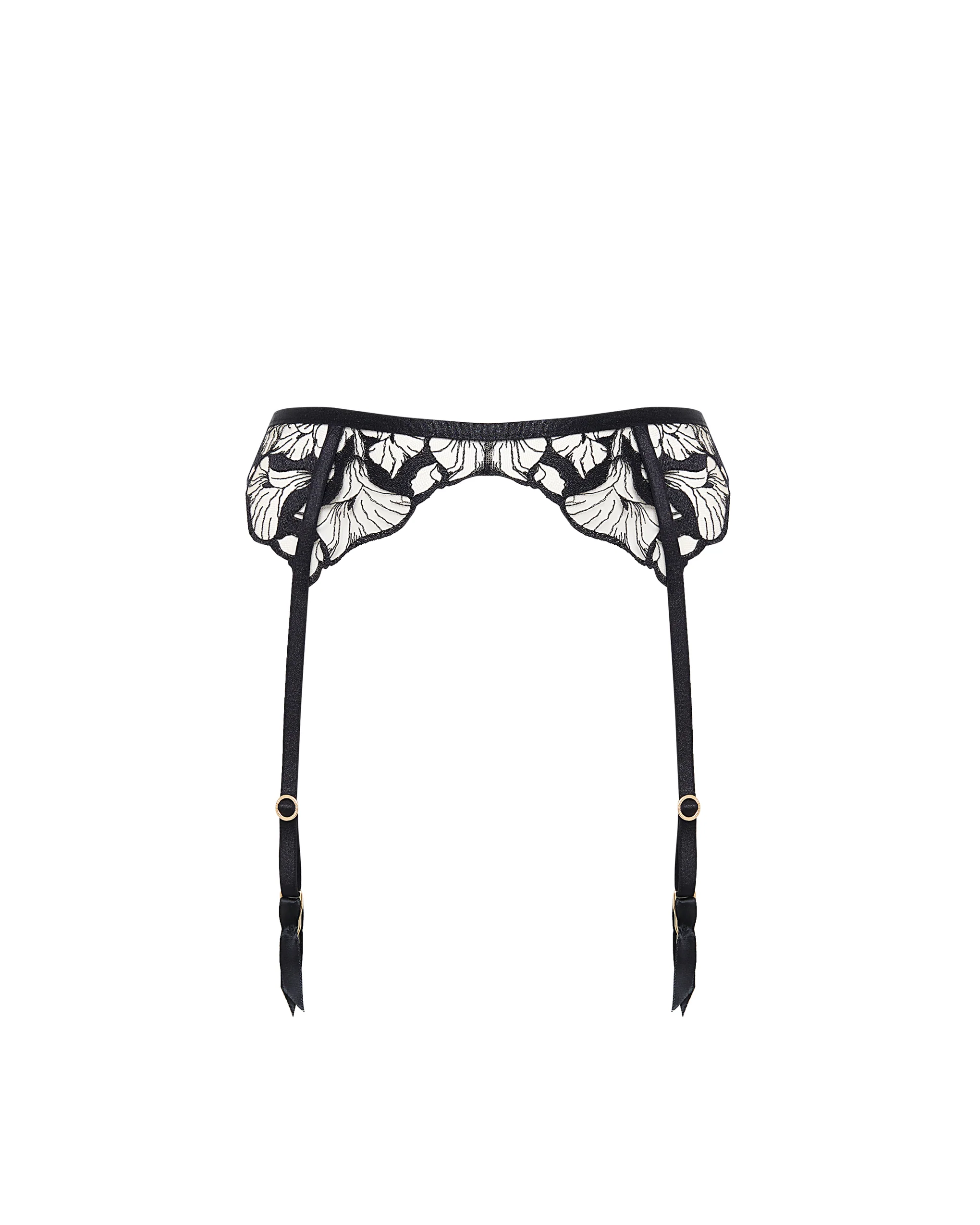 Kalmia Suspender Black/Sheer