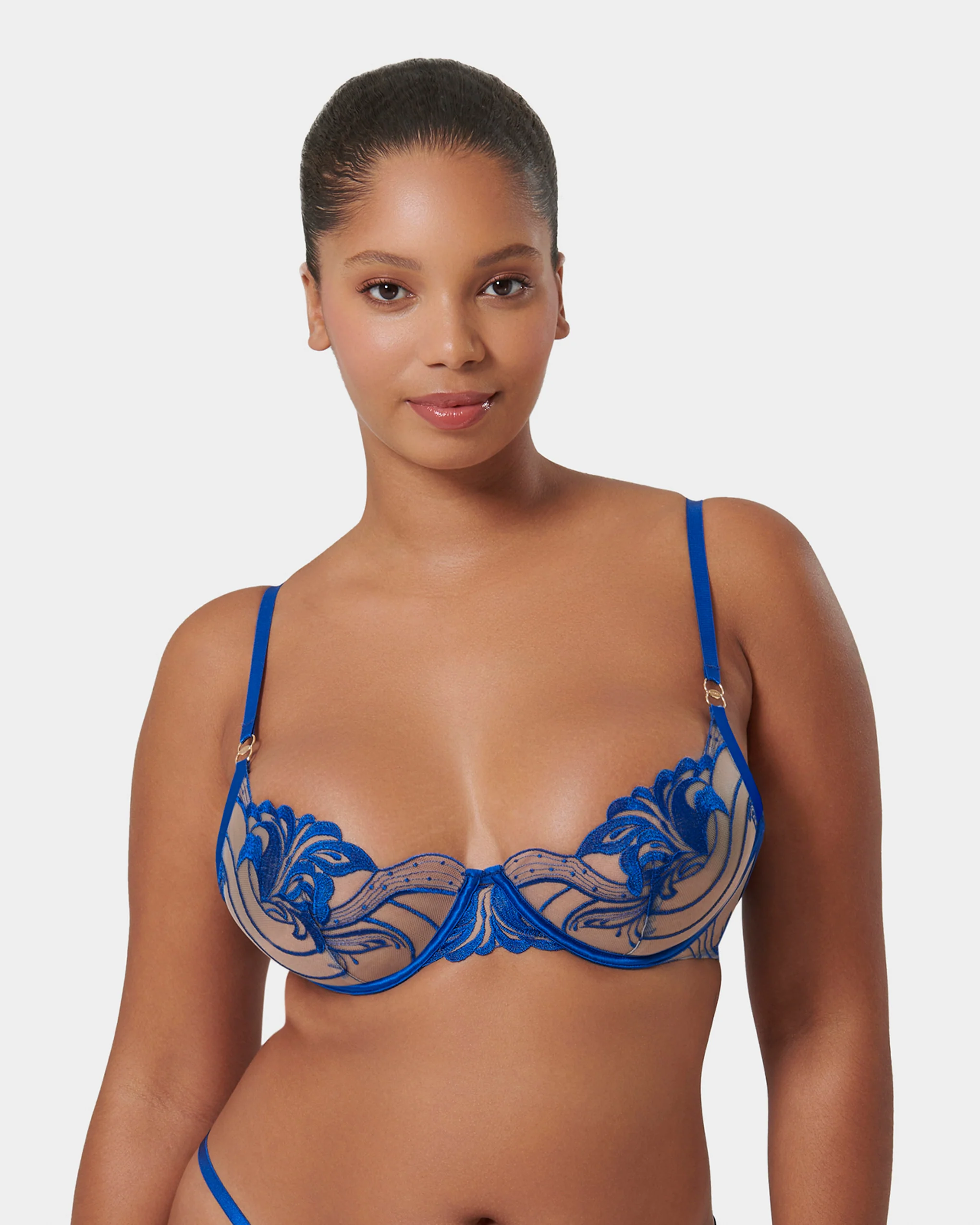 Monique Wired Bra Egyptian Blue/Sheer