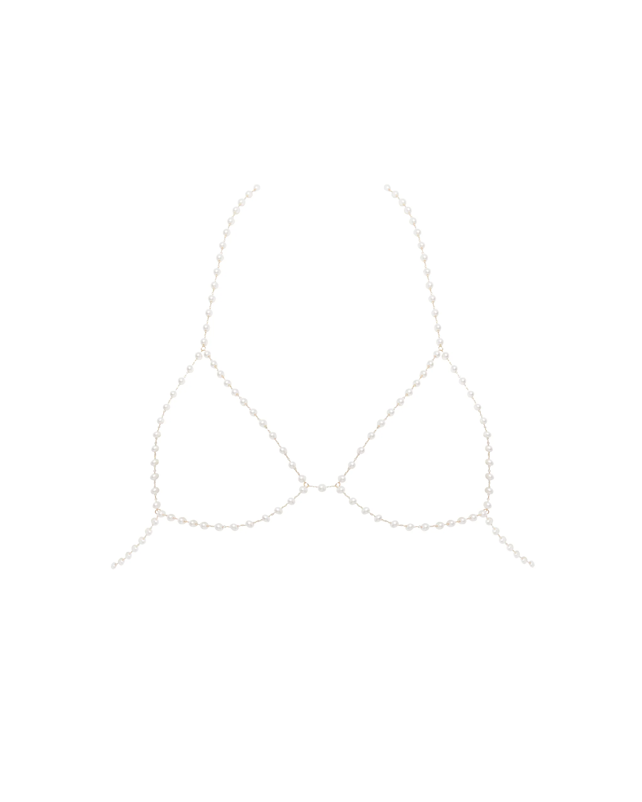 Pearl Open Bra Pearl/Gold