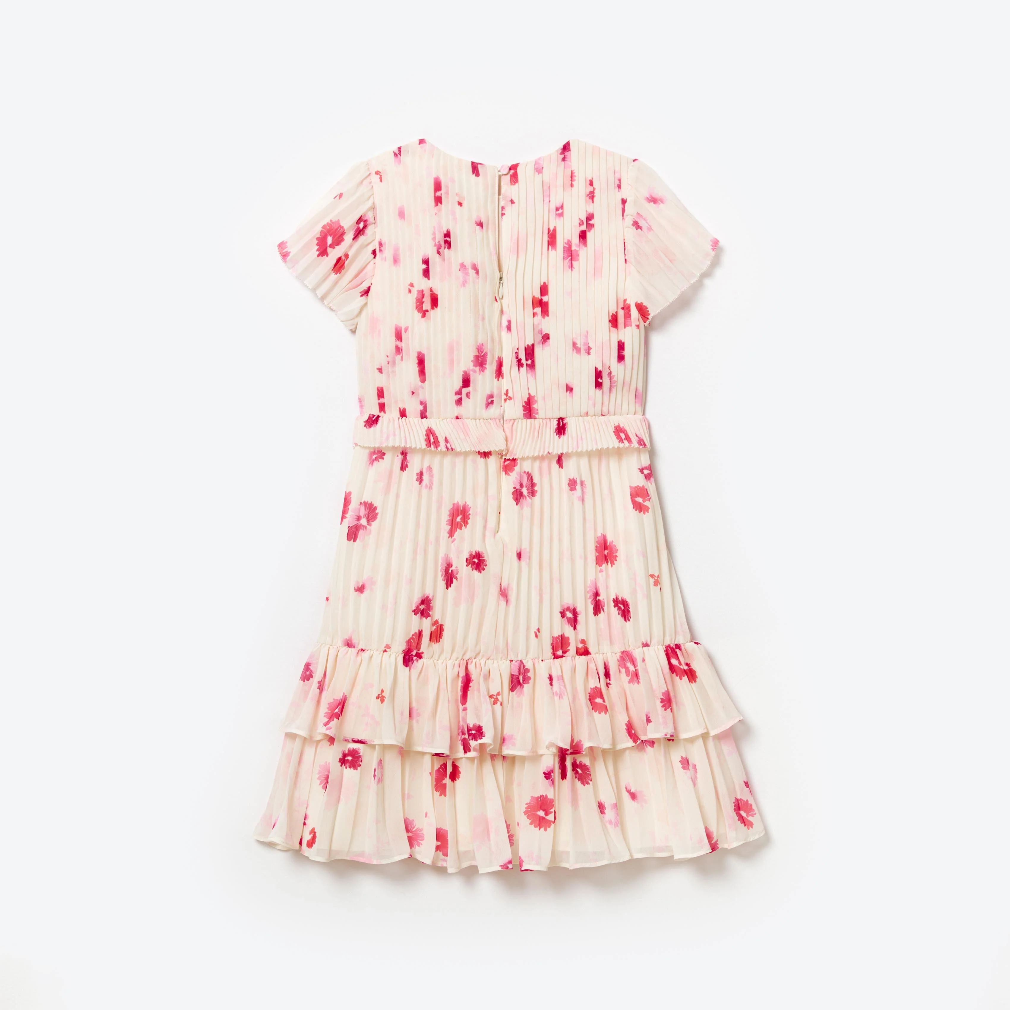 Printed Chiffon Midi Dress