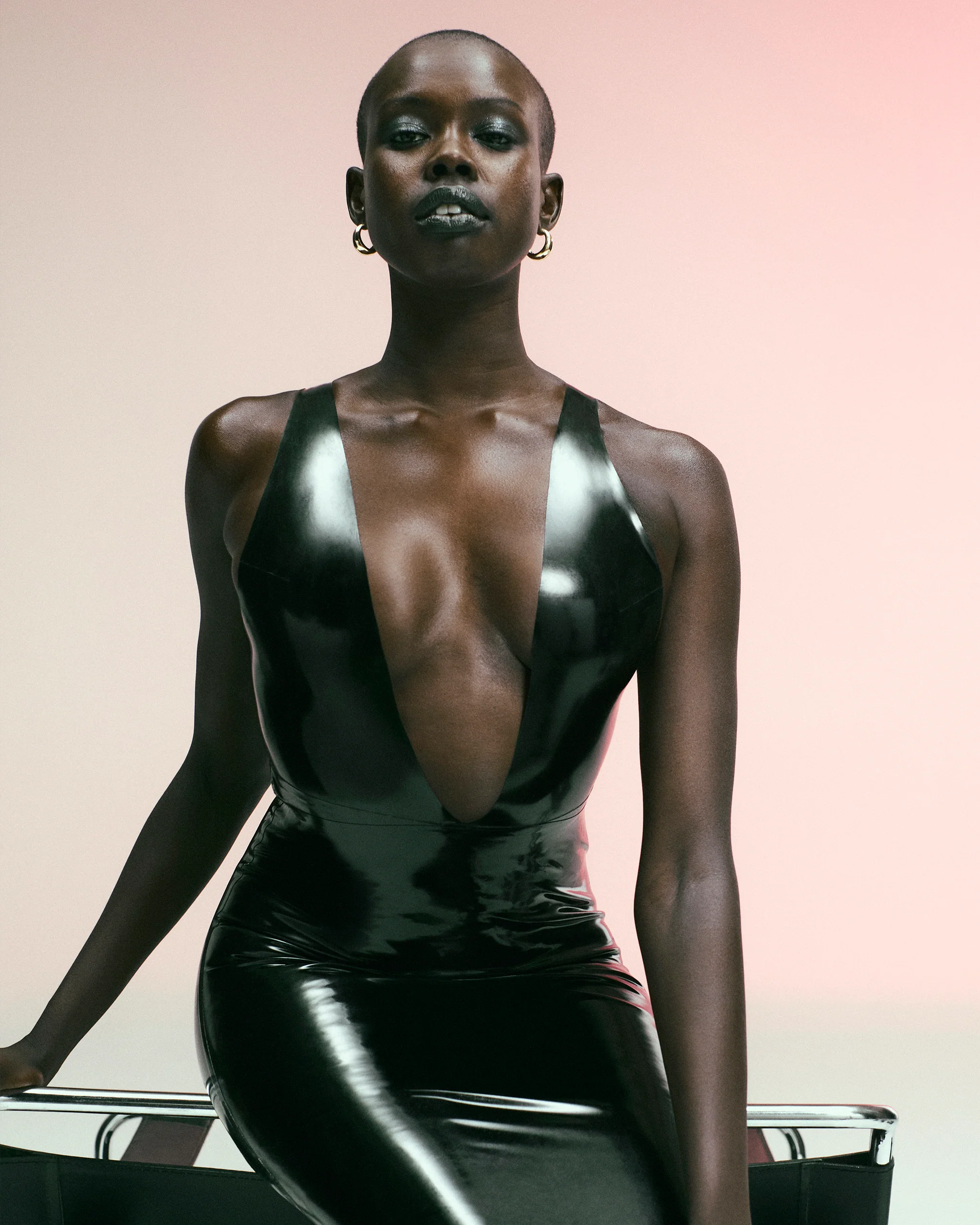 Latex Bodysuit Black