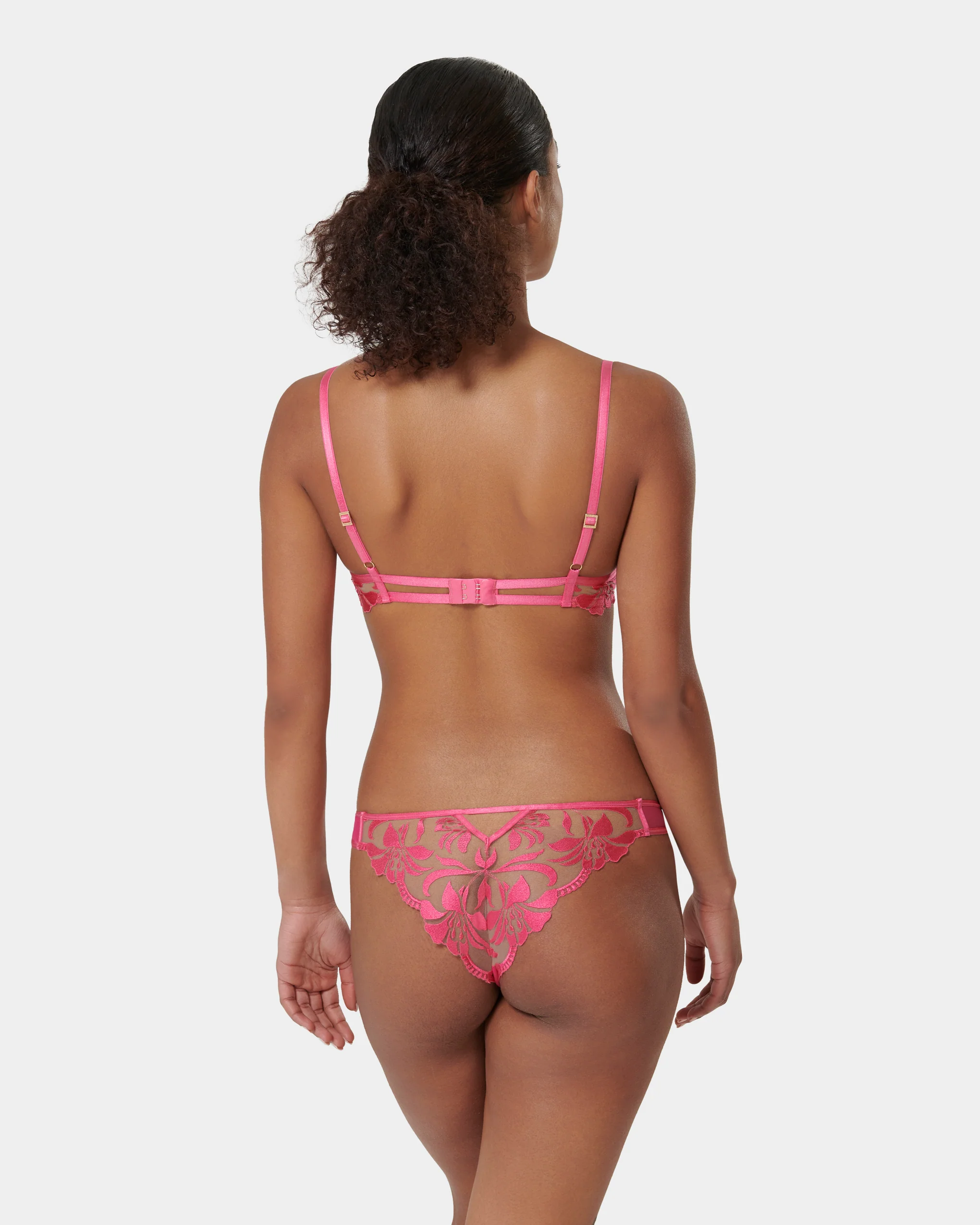Leonora Brief Fuchsia Pink/Sheer