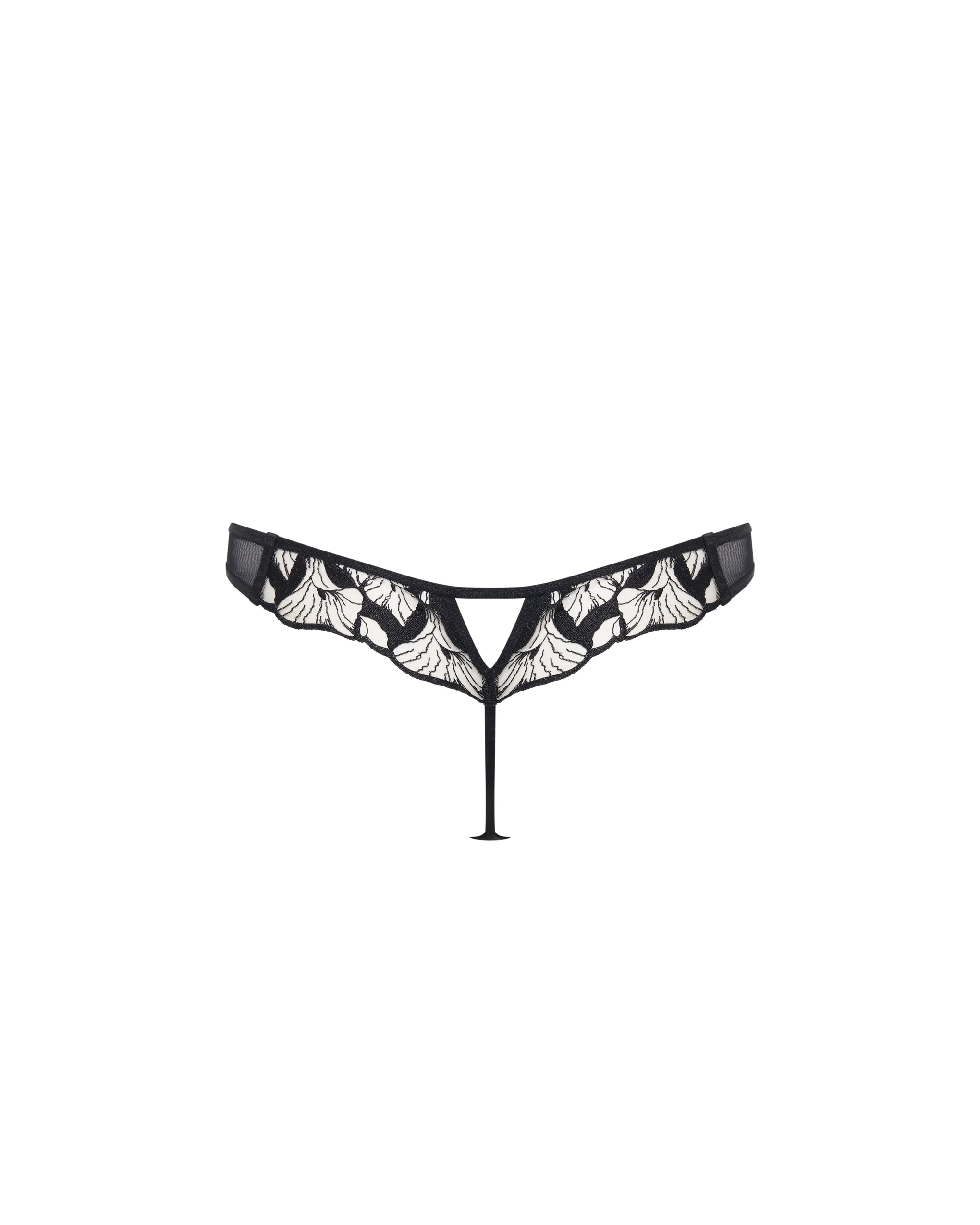 Kalmia Thong Black/Sheer