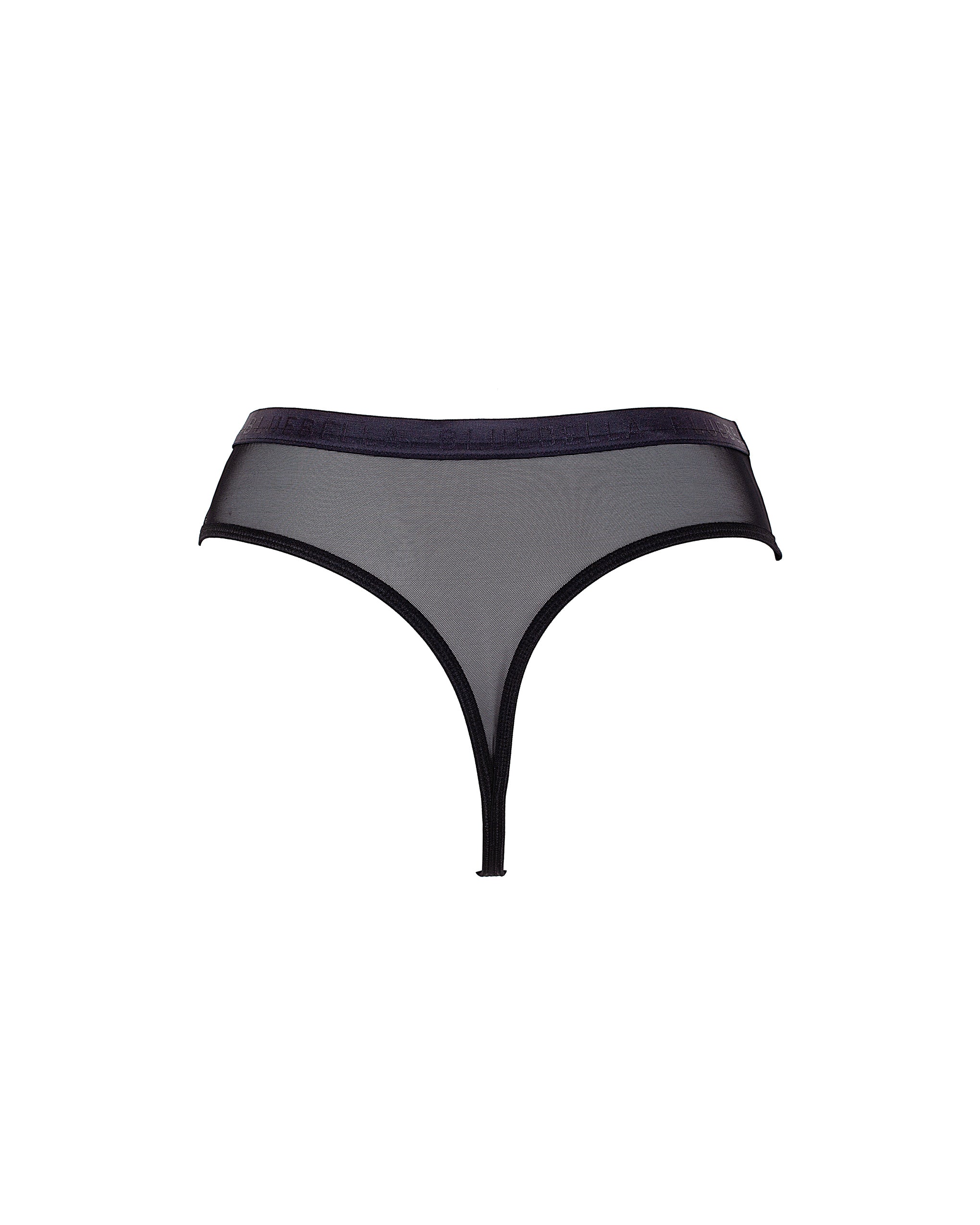 Oslo High-Waist Thong Black