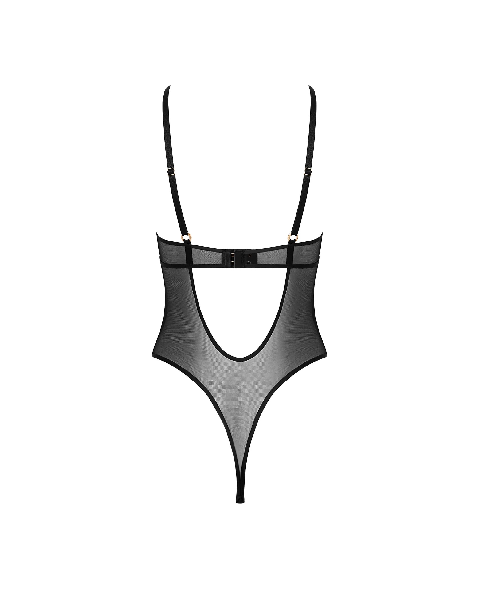 Naomi Wired Bodysuit Black