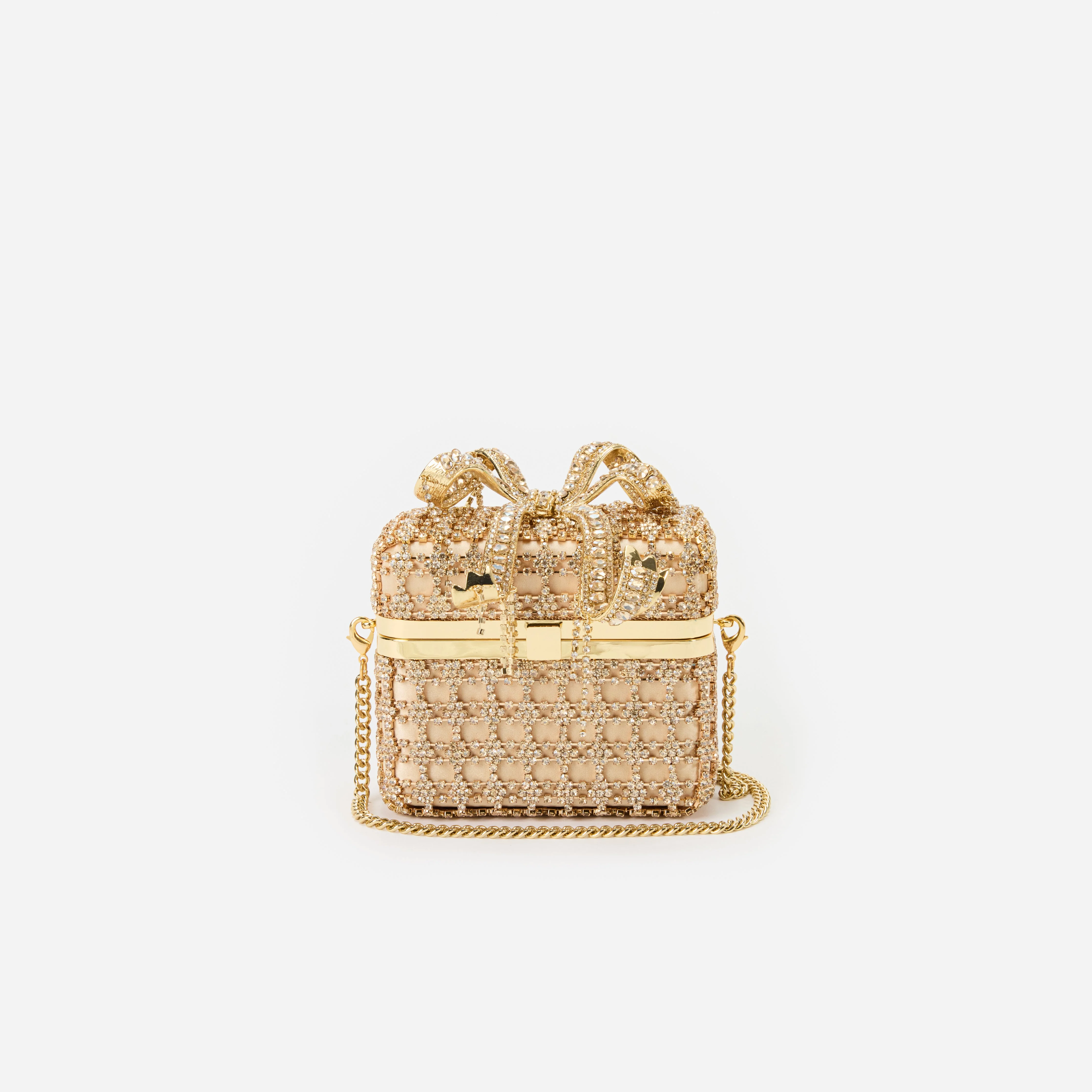 Gold Crystal Vanity Case