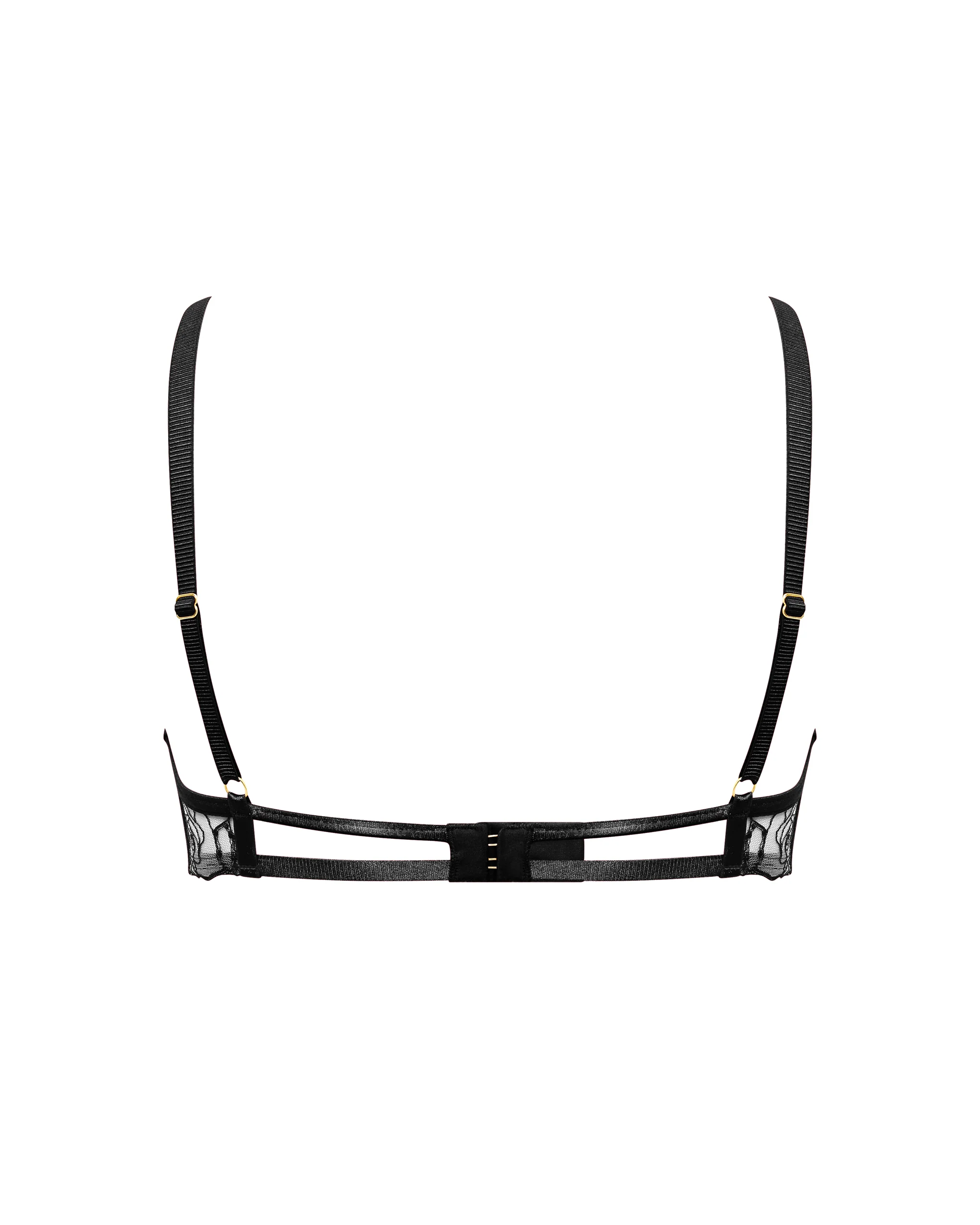 Rosalie Wired Bra Black/Sheer