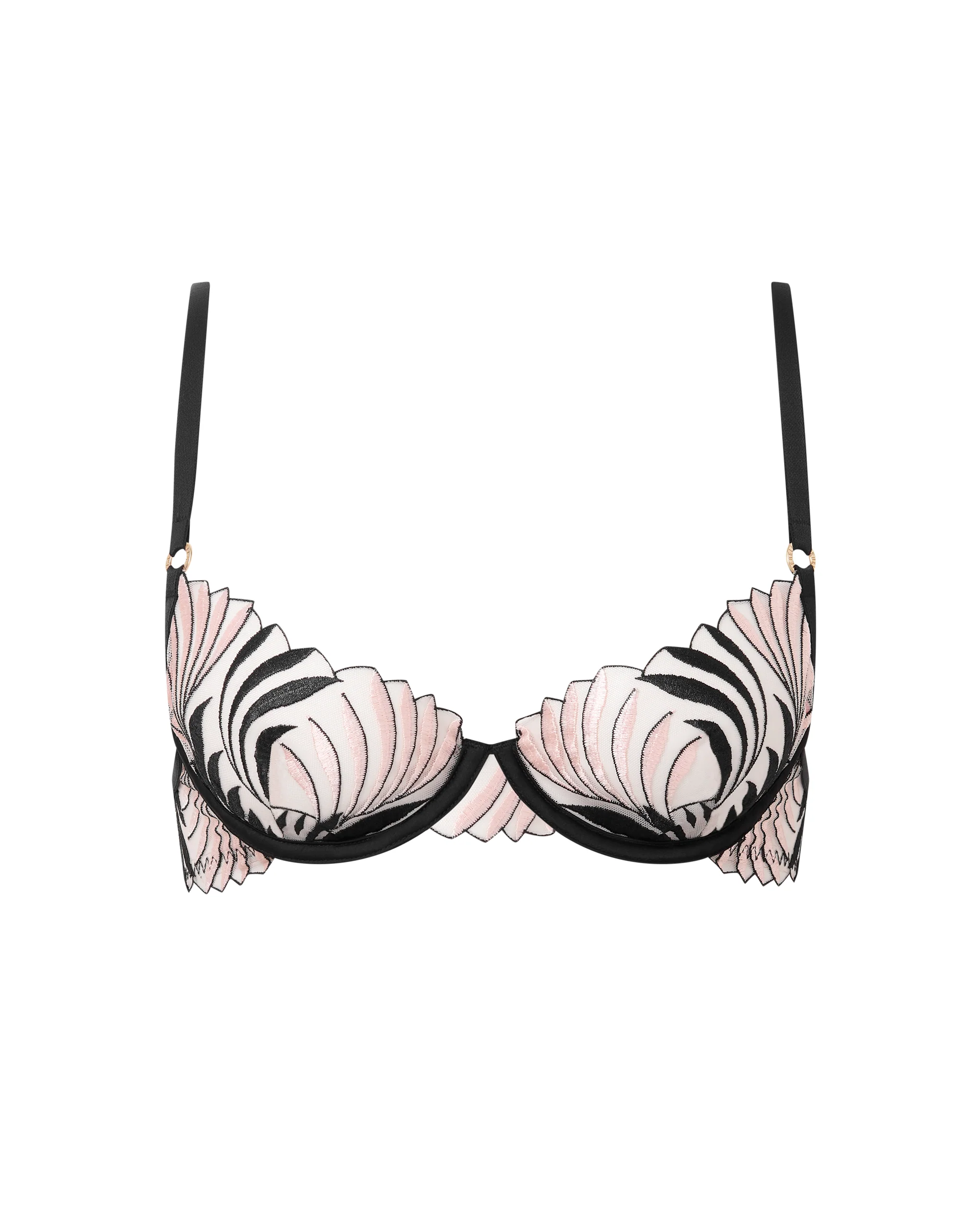 Katerine Wired Bra Black/Pearl/Sheer