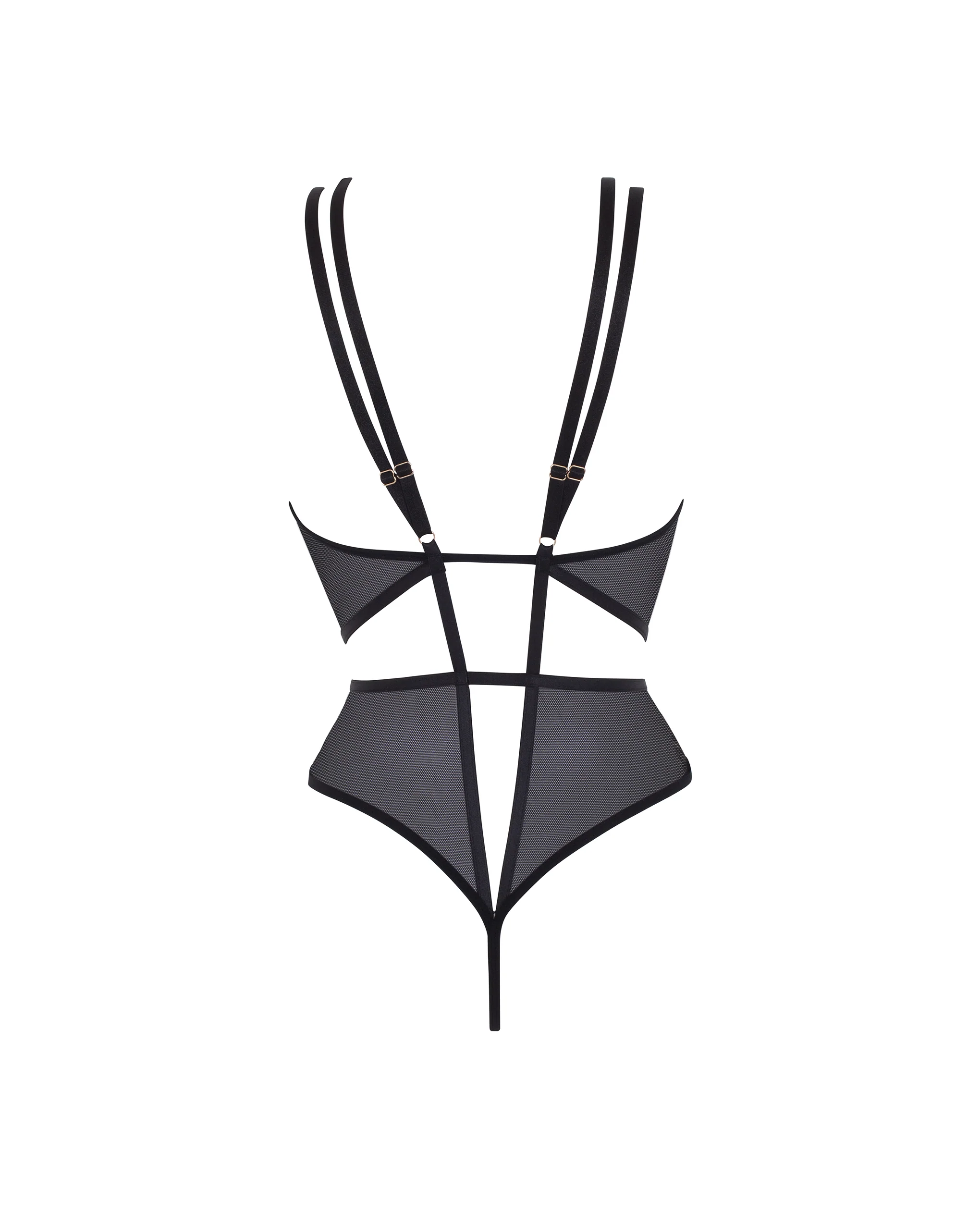 Elizabeth Sheer Bodysuit Black