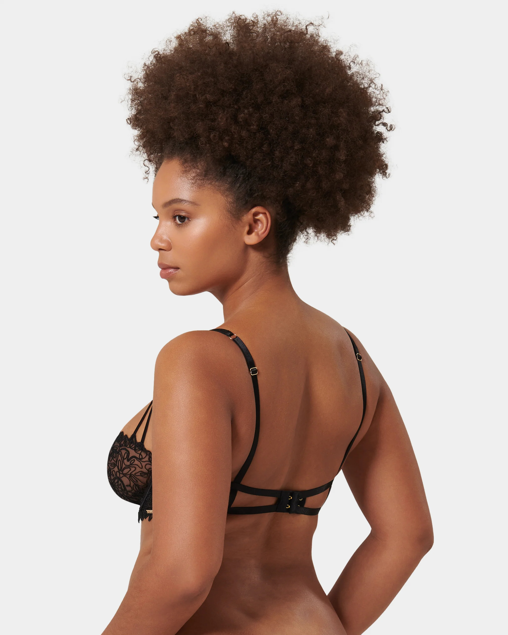 Audrey Balcony Bra Black