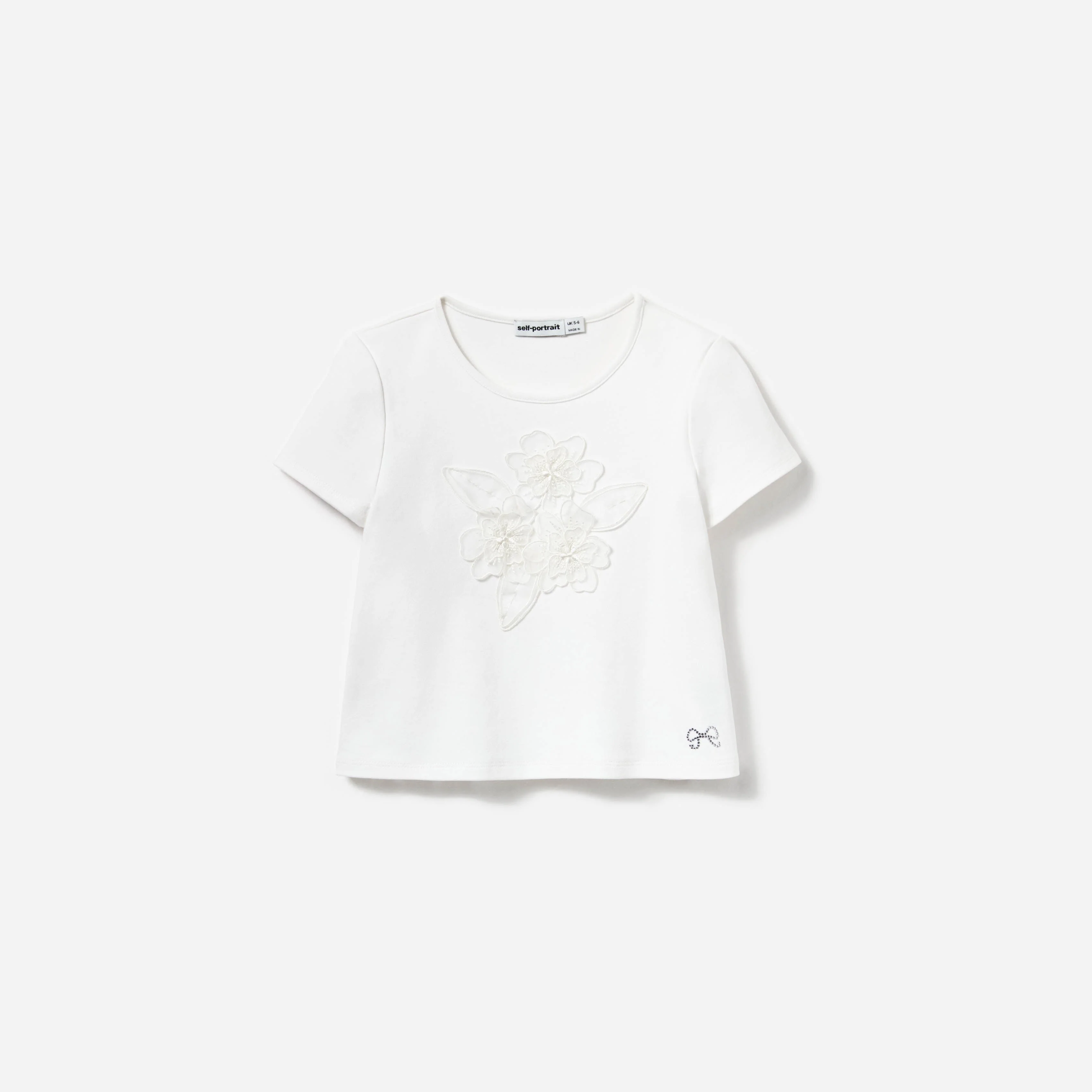 Cream Jersey Flower Top