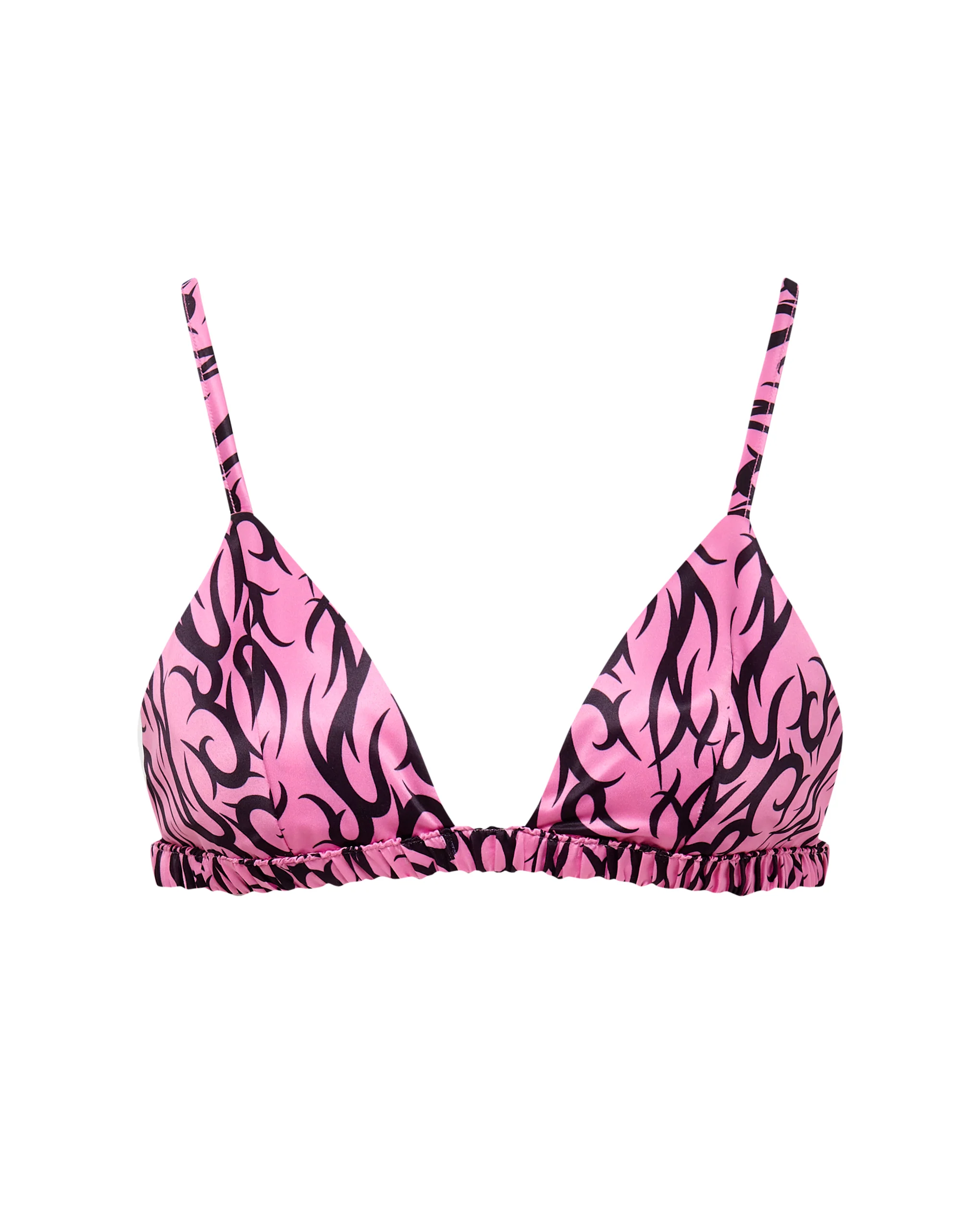 BB x Ashley Williams Tattoo Print Luxury Satin Soft Bra