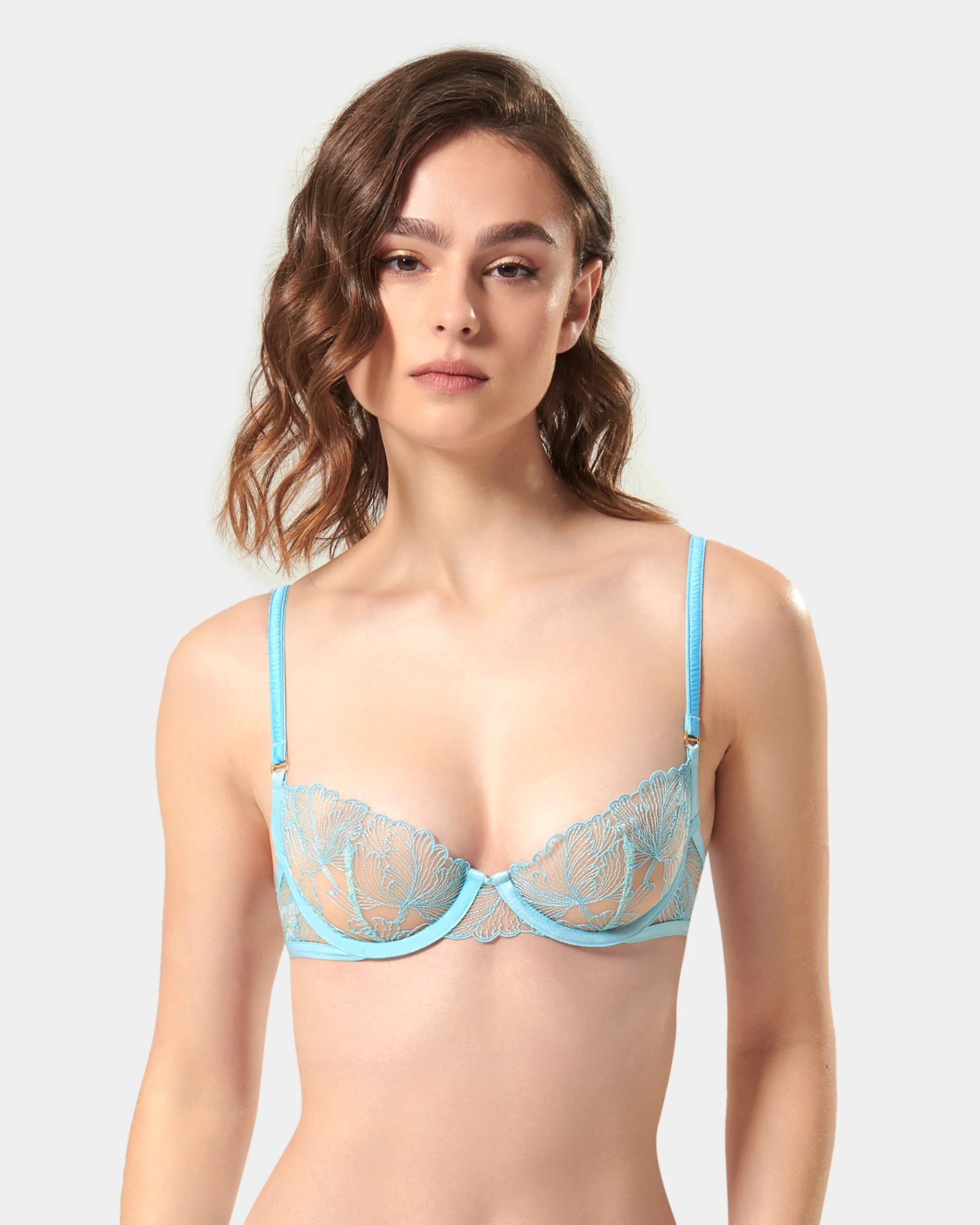 Alula Bra Blue Topaz/Sheer