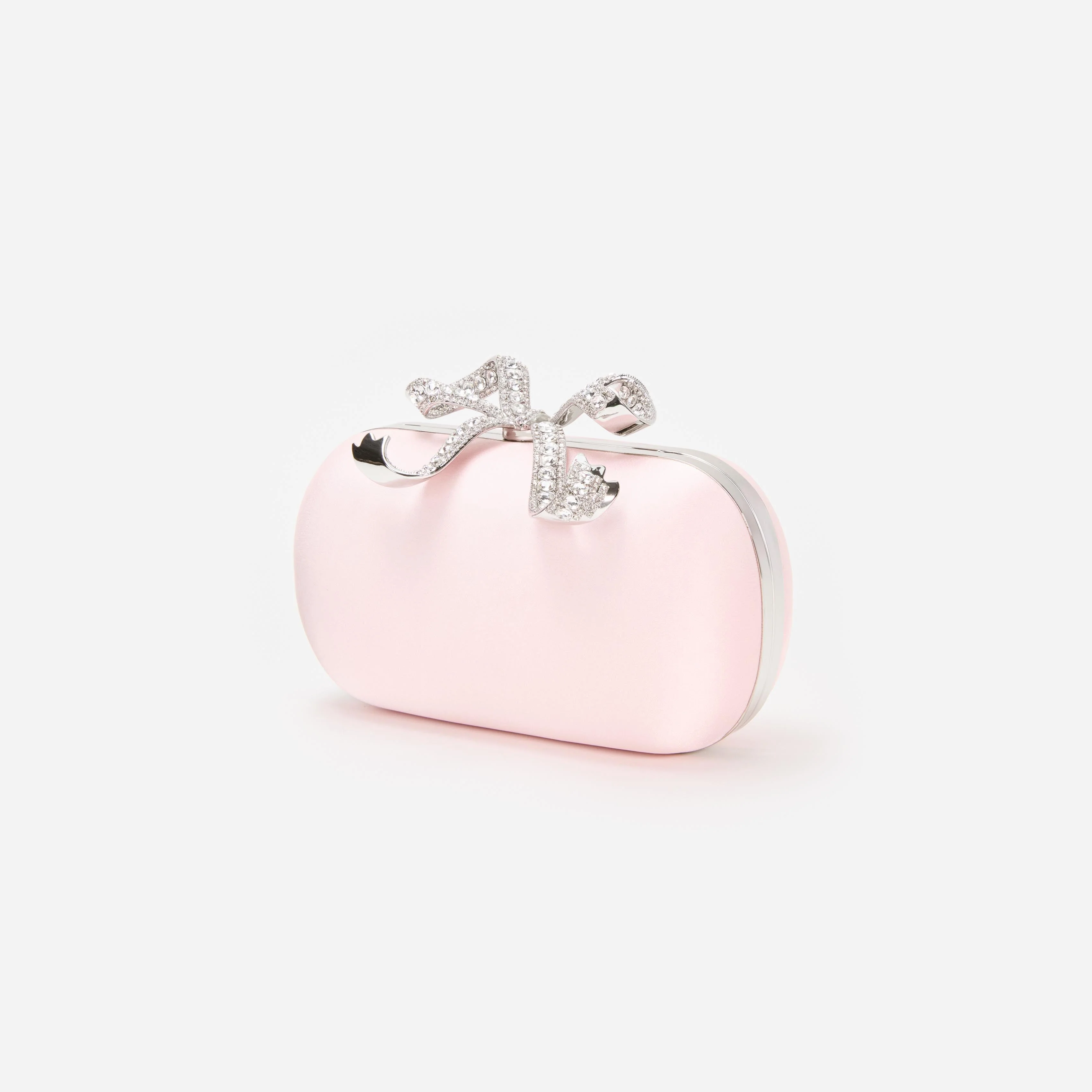Pink Satin Clutch