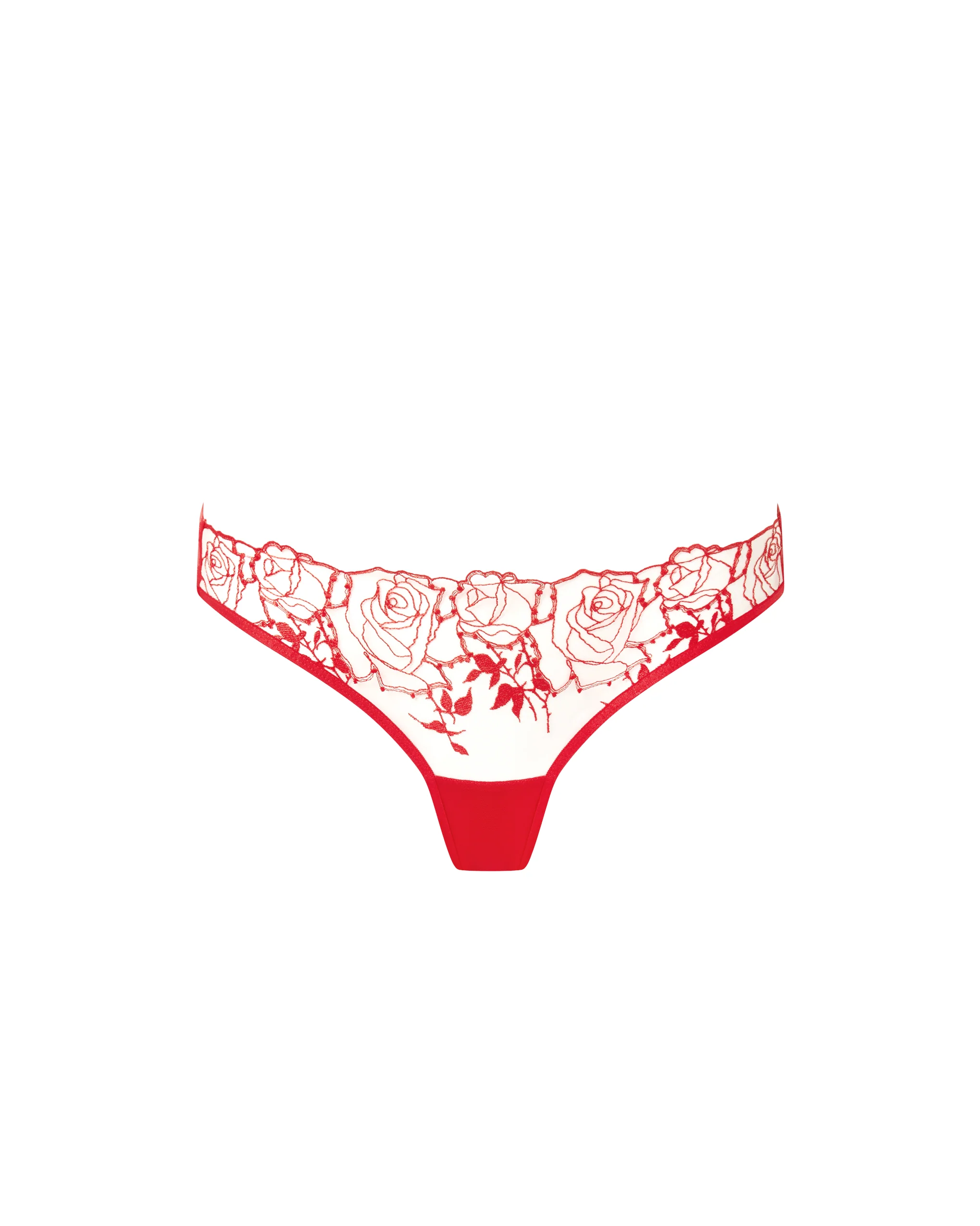 Rosalie Brief Red/Sheer