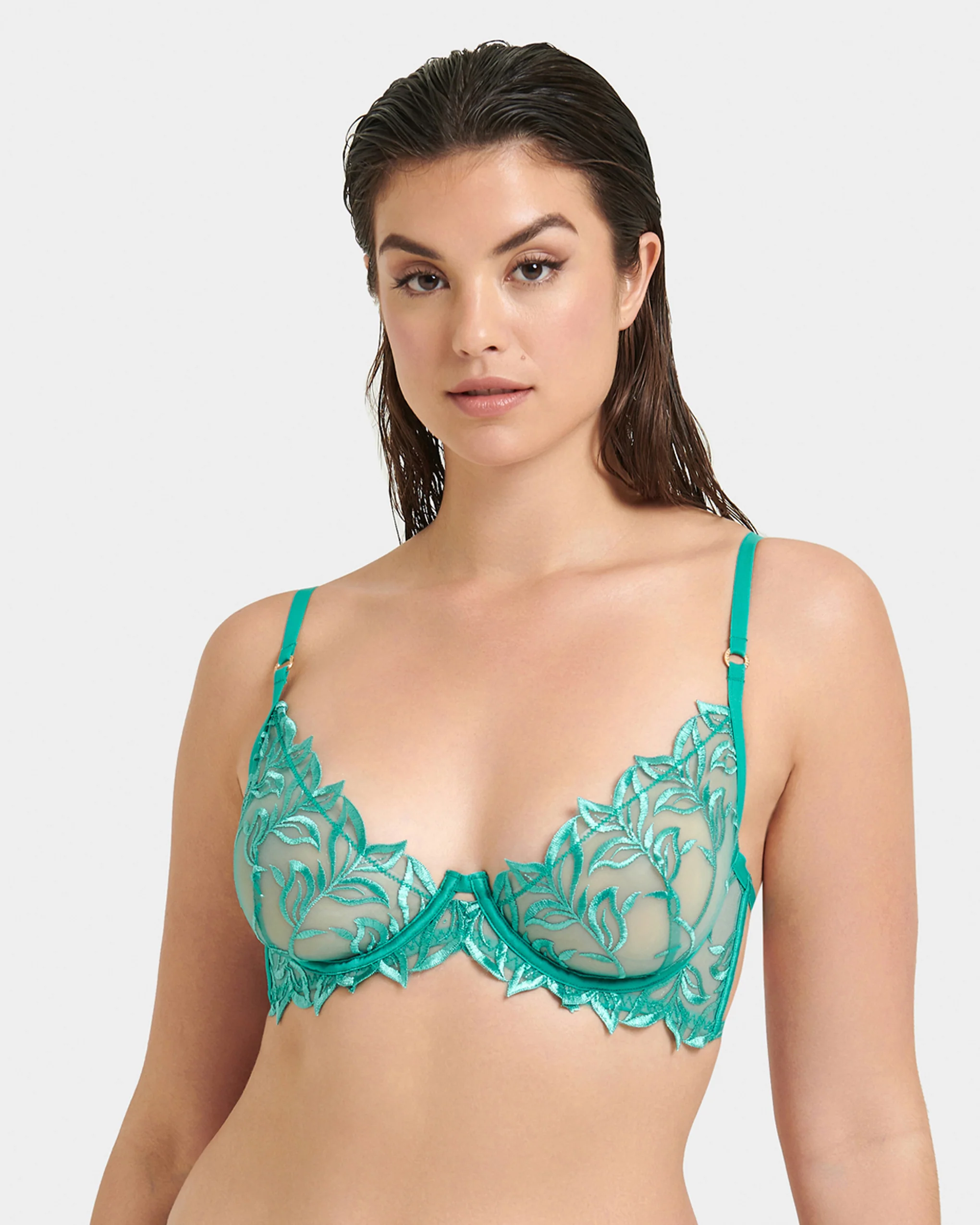 Isadora Bra Columbia Green