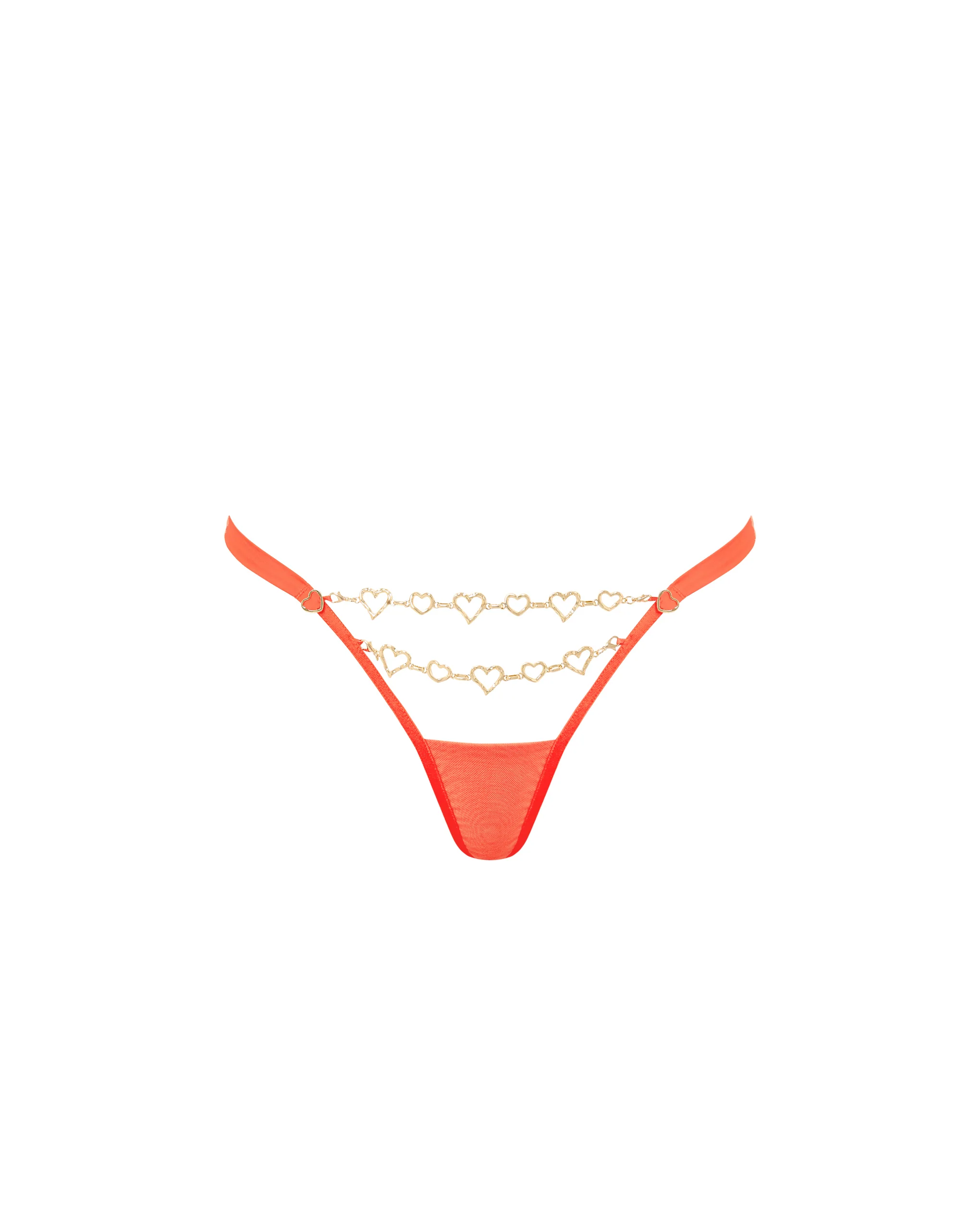 Phoenix Thong Hot Coral/Gold