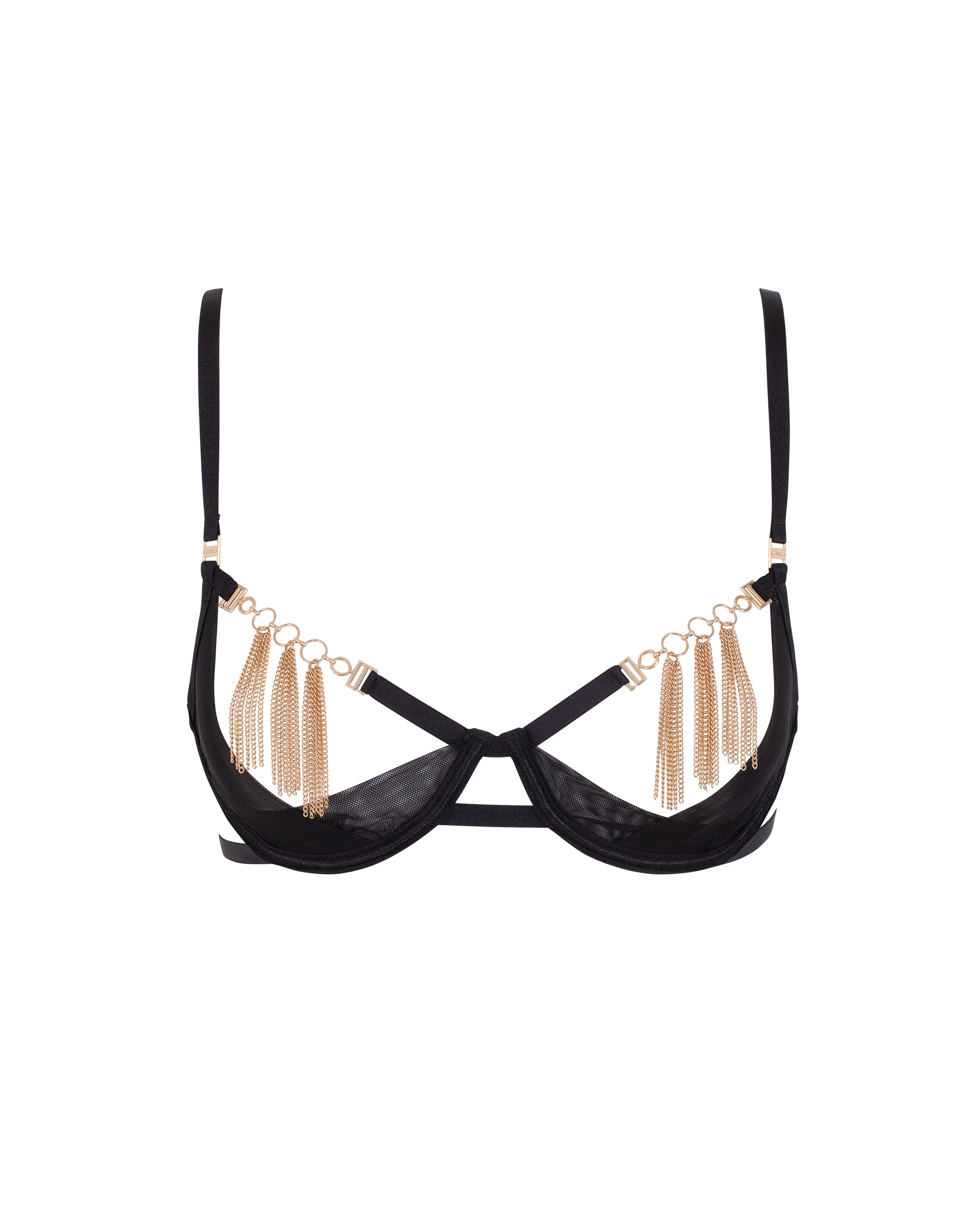 Aurora Open Bra Black/Gold
