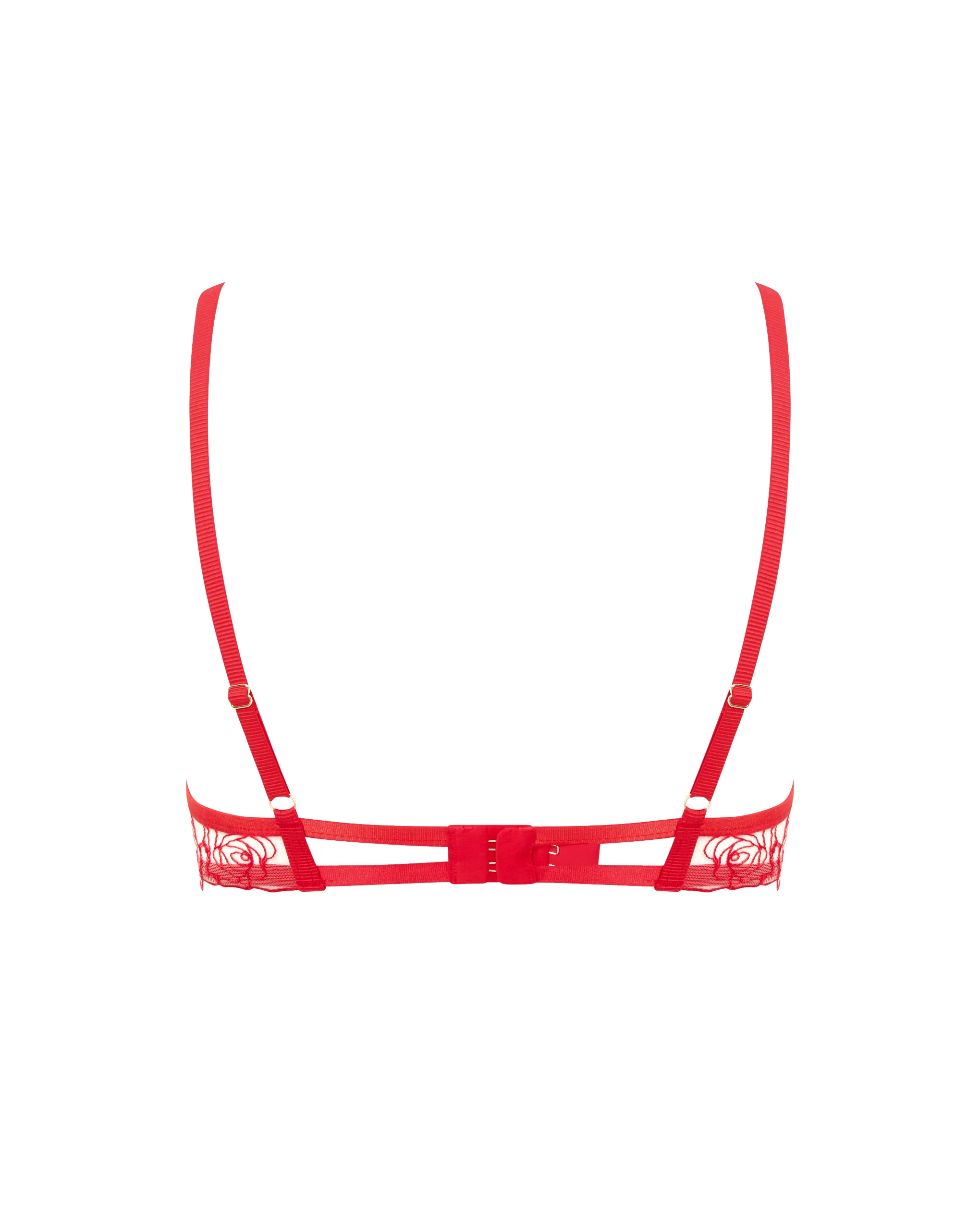 Rosalie Wired Bra Red/Sheer