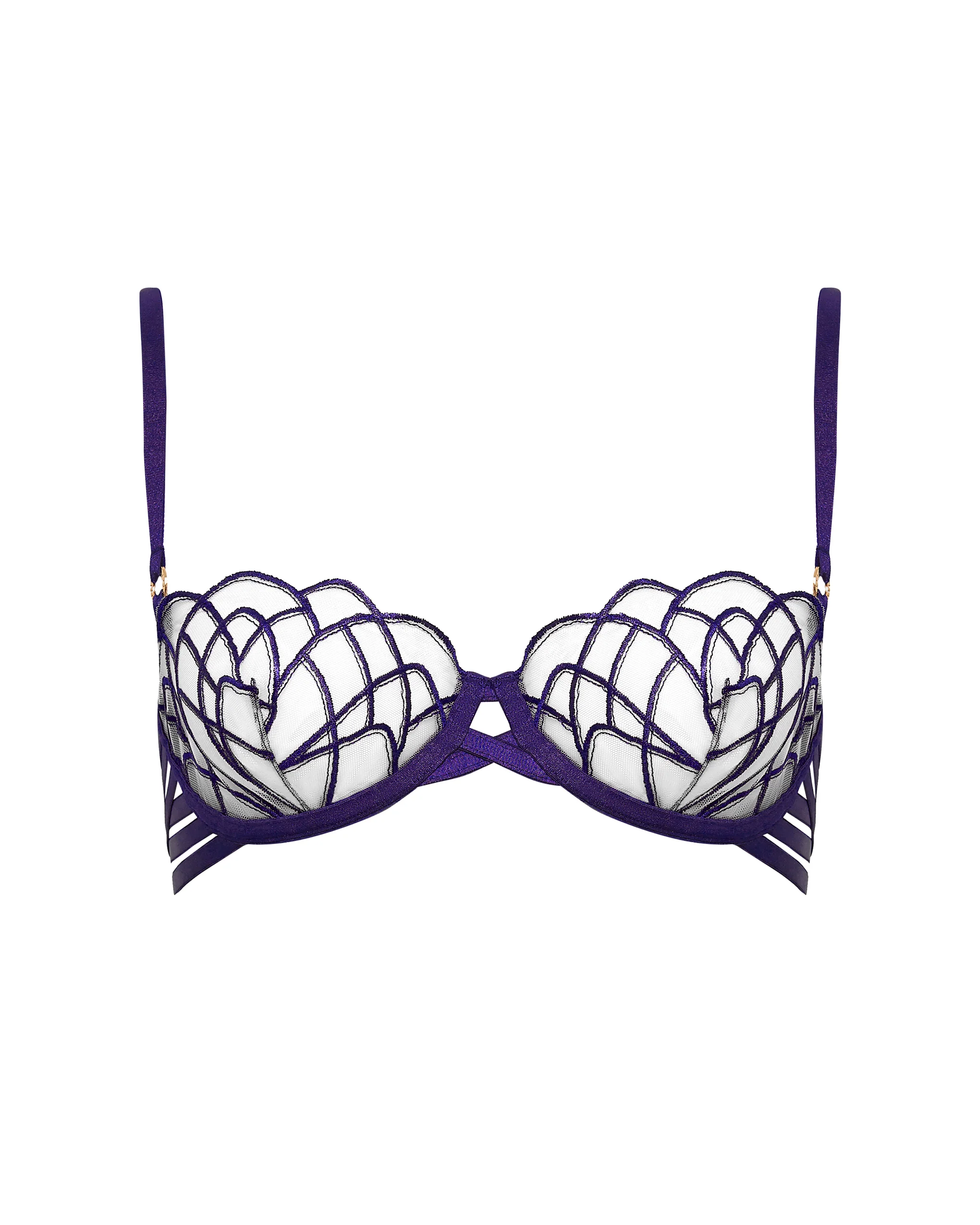 Beatrix Wired Bra Acai Purple/Sheer