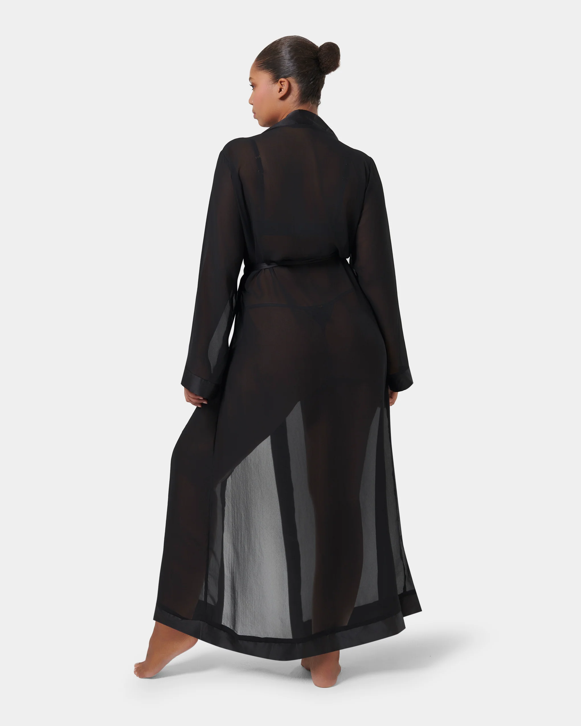 Marcella Long Kimono Black