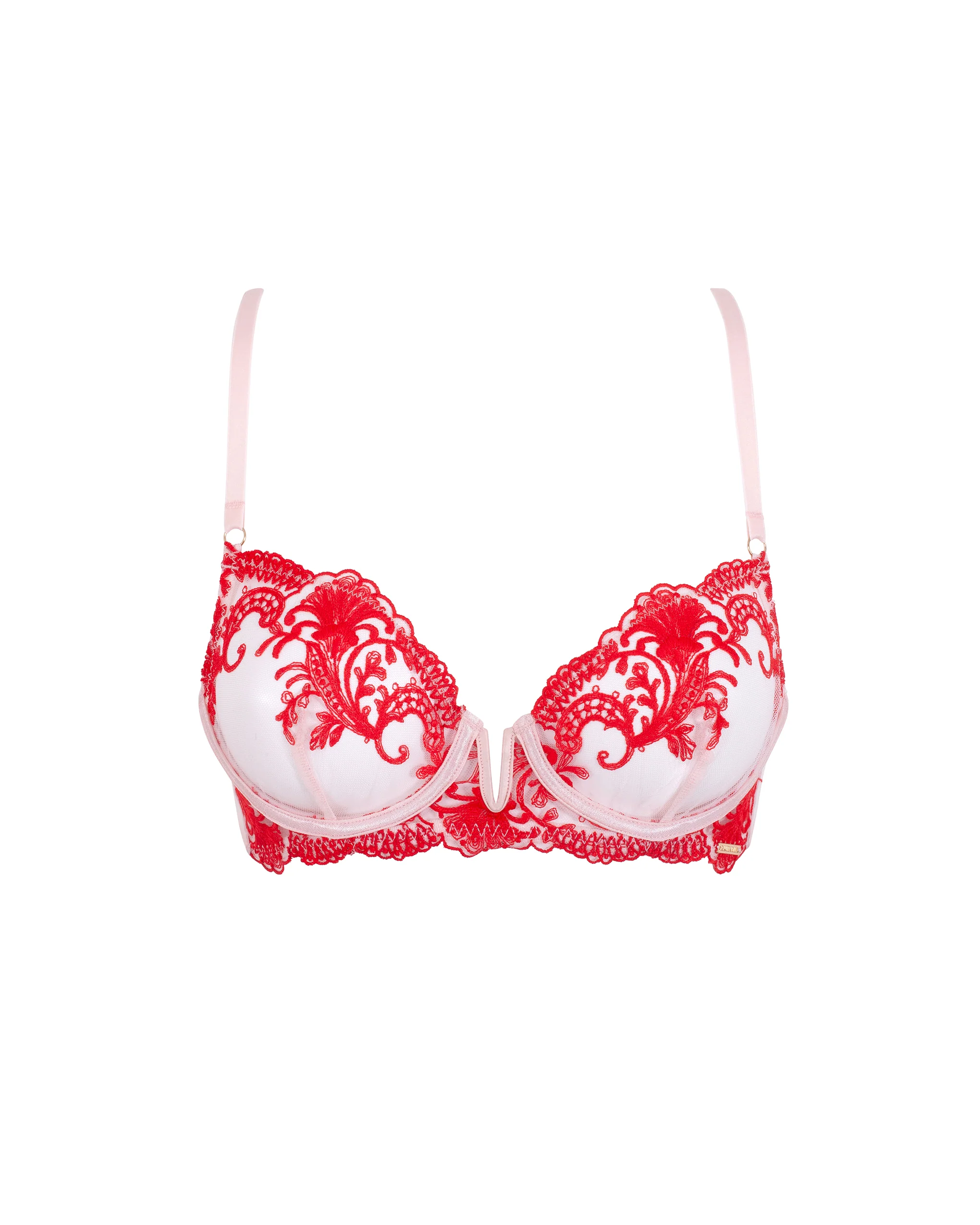 Marseille Bra Red/Pale PInk