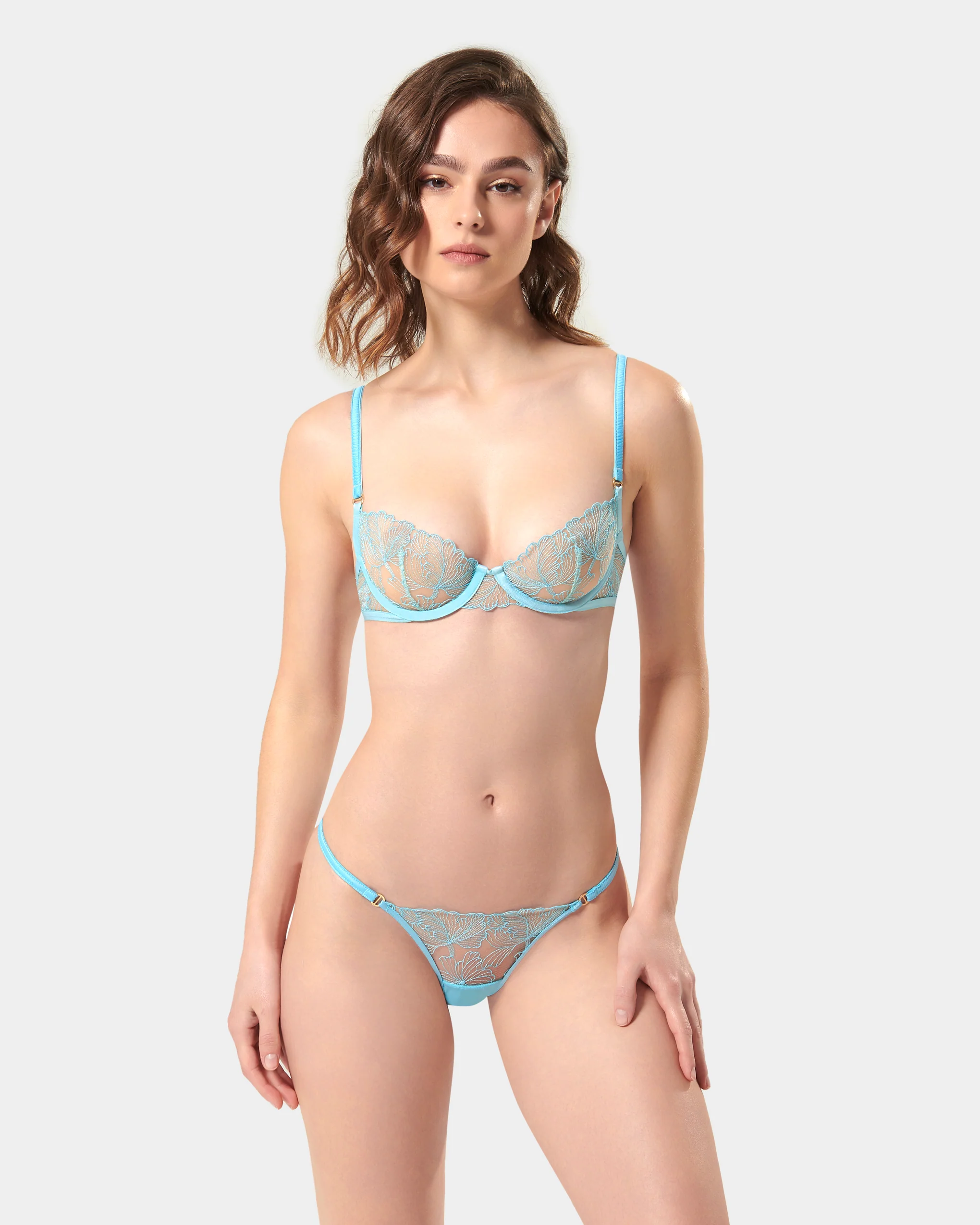 Alula Bra Blue Topaz/Sheer