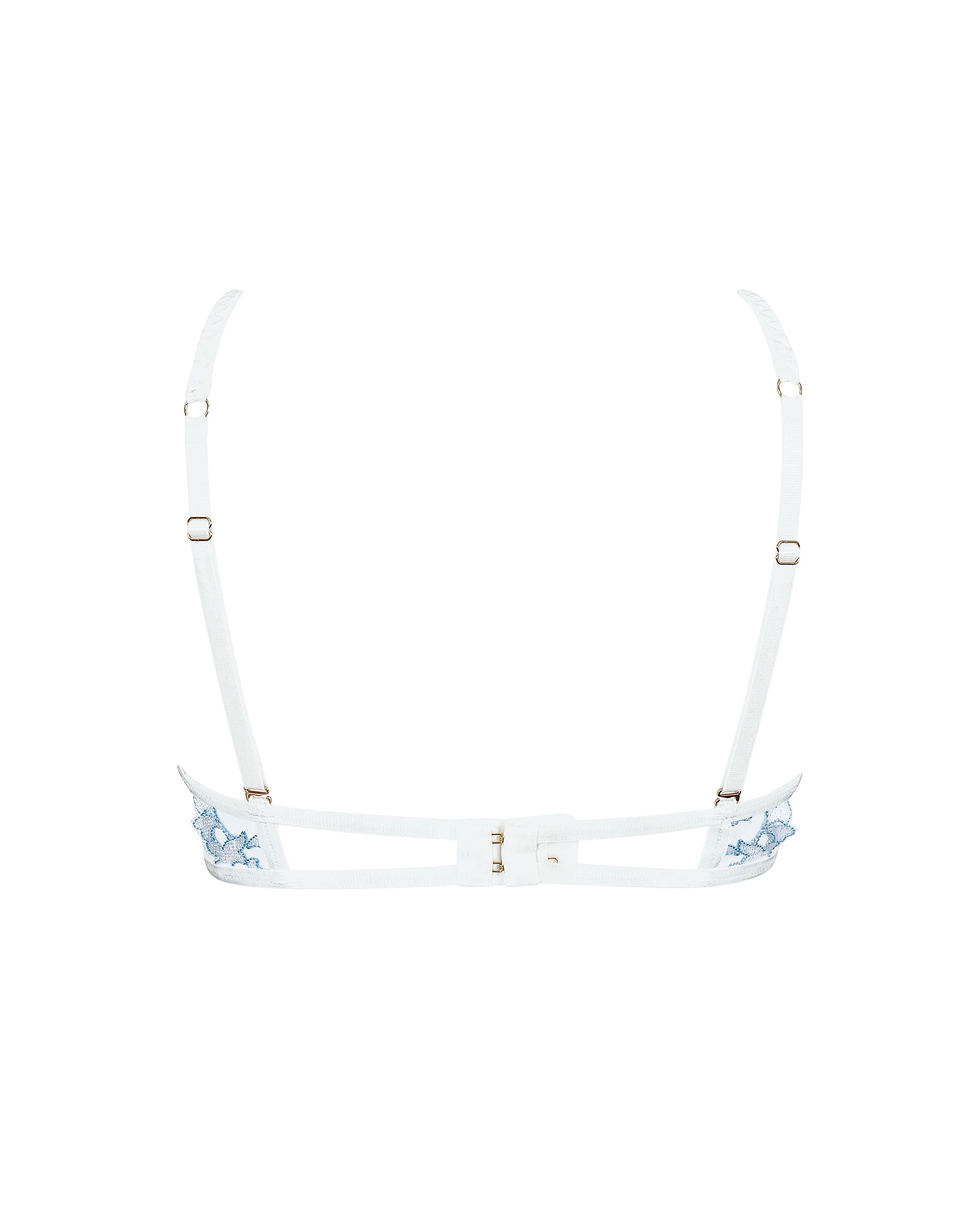 Gabriella Bra White/Blue Topaz