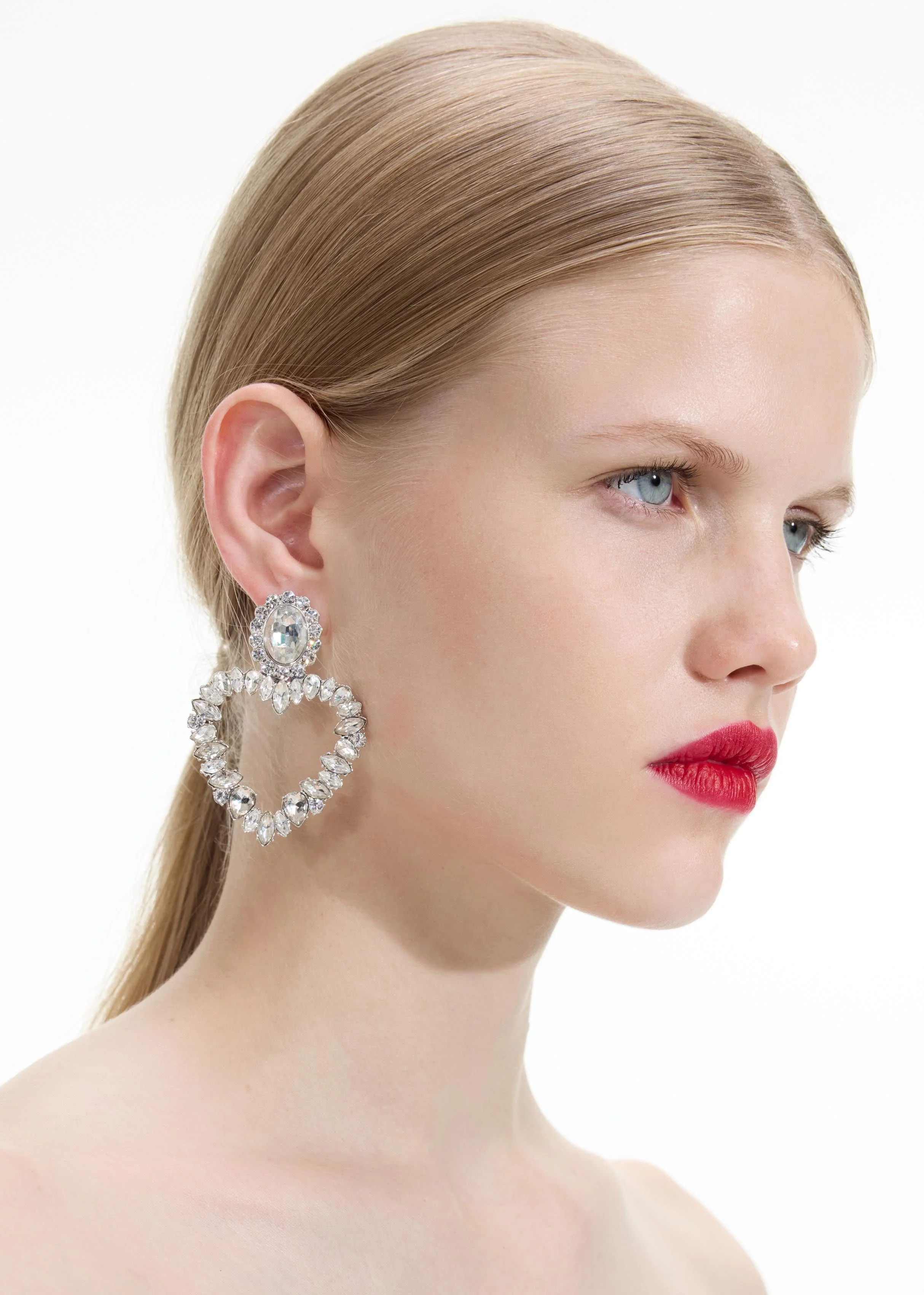 Crystal Heart Earrings