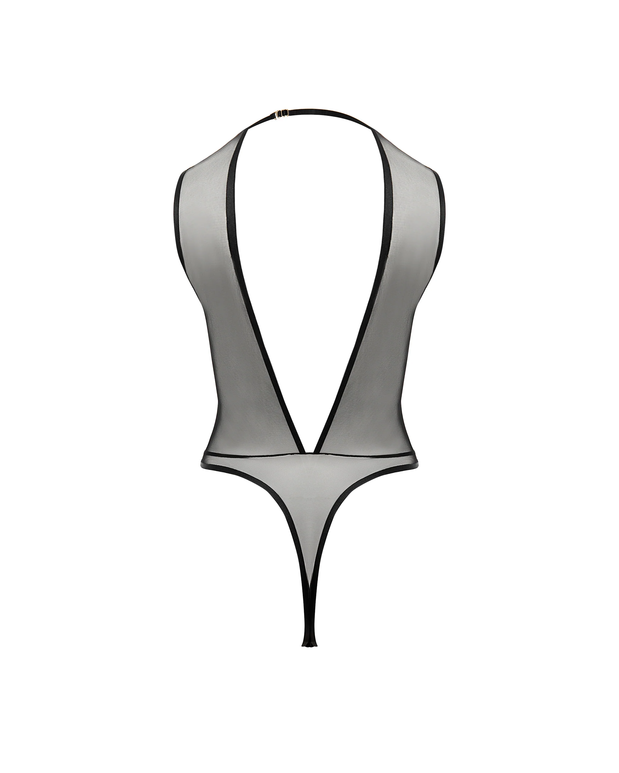 Safiya Soft Bodysuit Black/Sheer