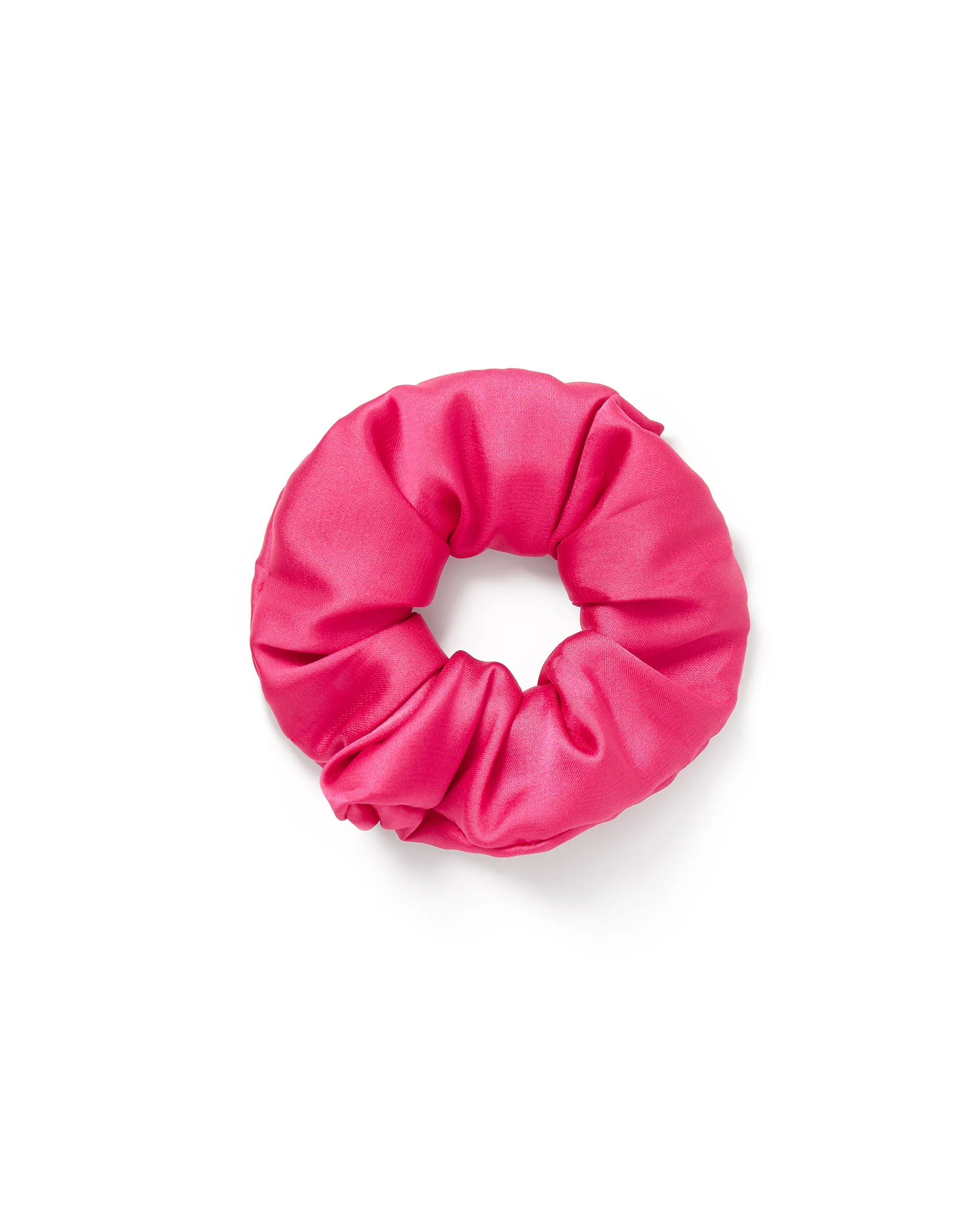 Saskia Luxury Satin Scrunchie Fuchsia Pink