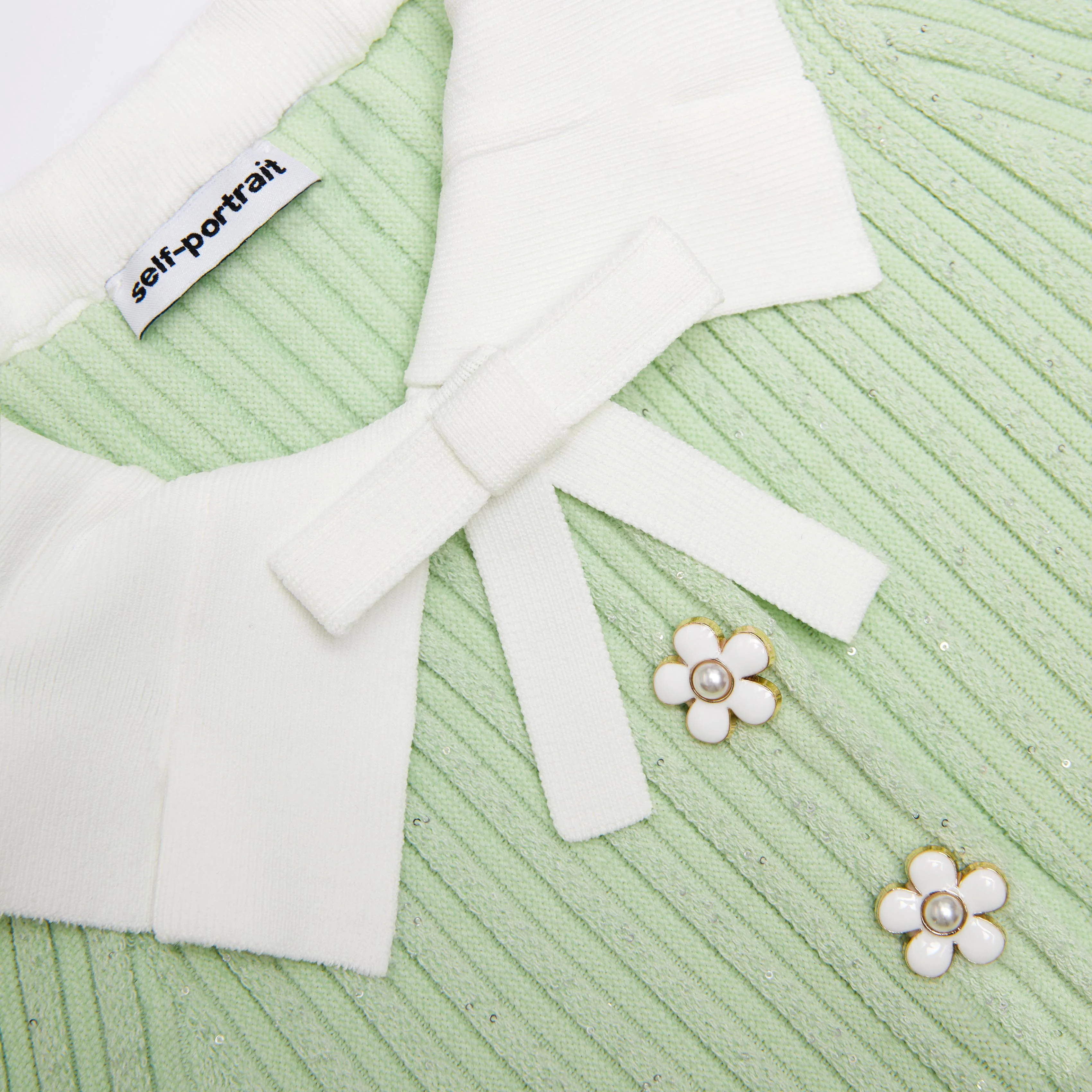 Green Ribbed Knit Dress