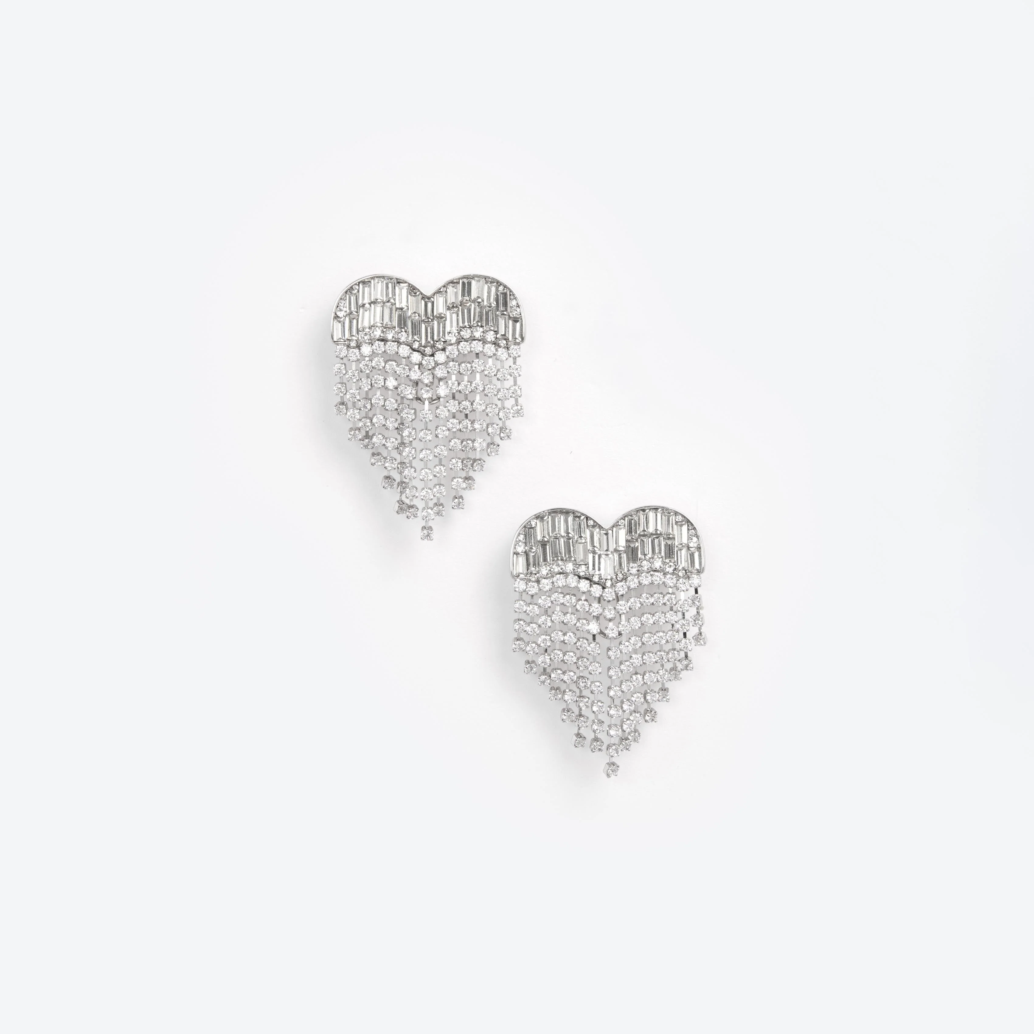 Crystal Heart Earrings