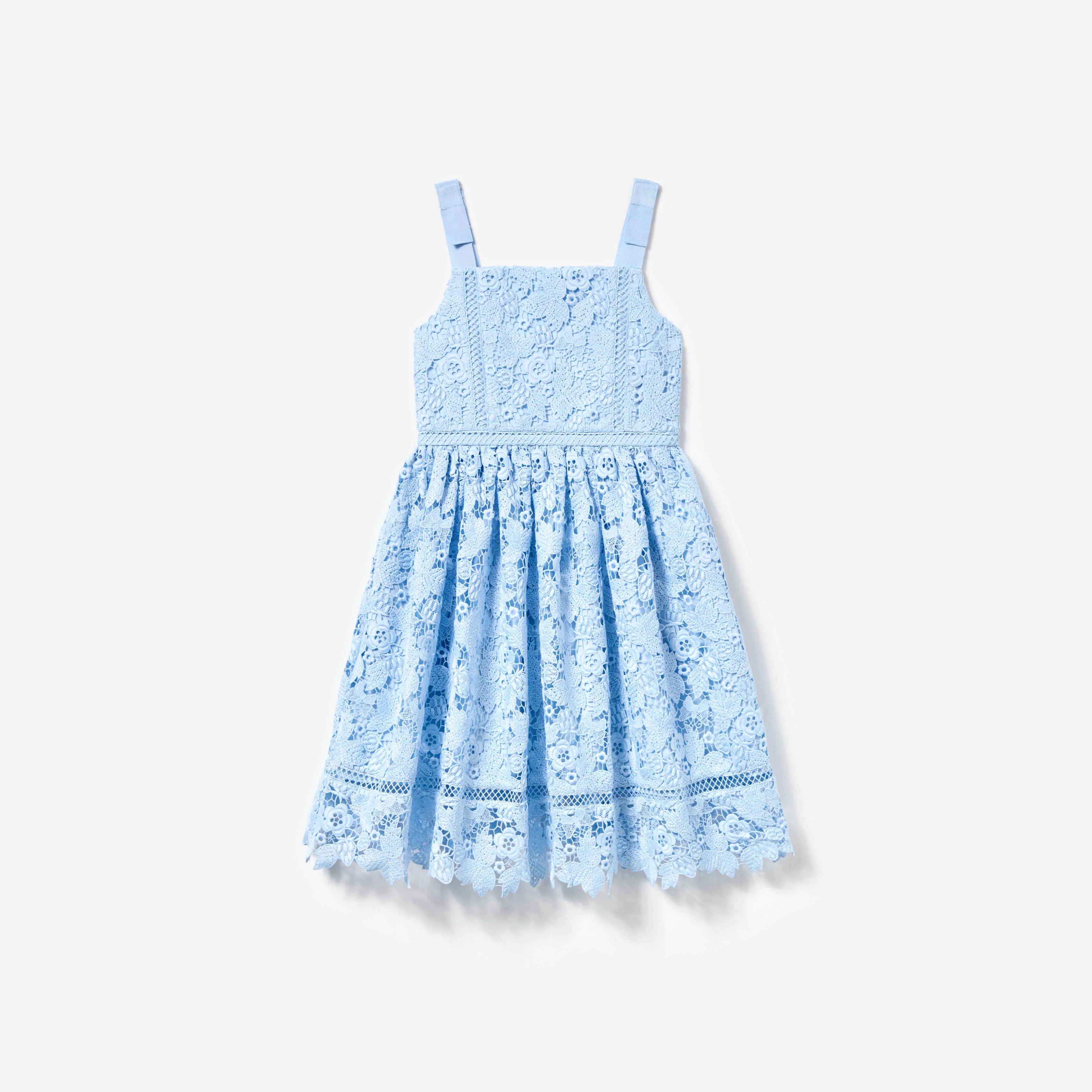 Blue Butterfly Lace Dress