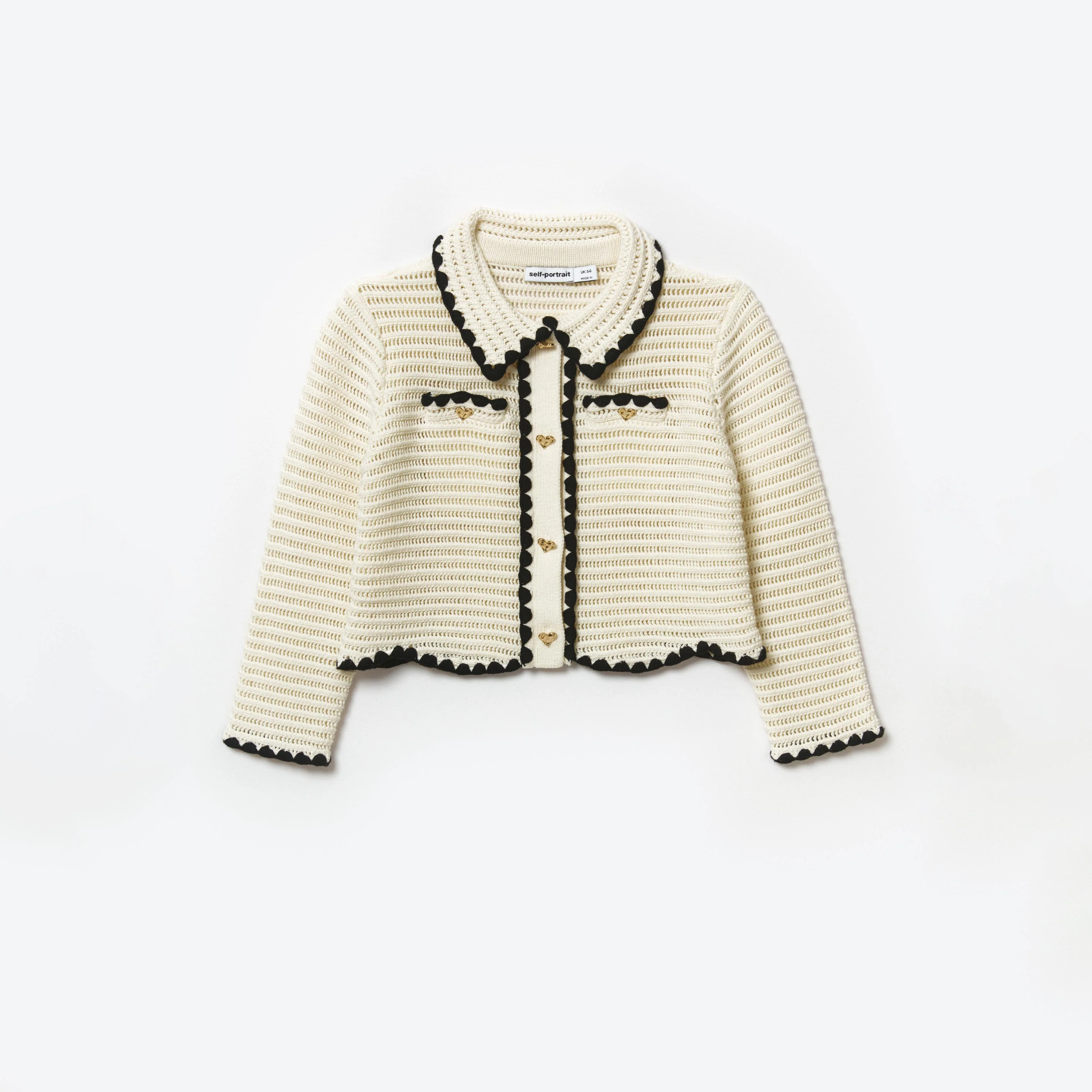 Cream Crochet Cardigan