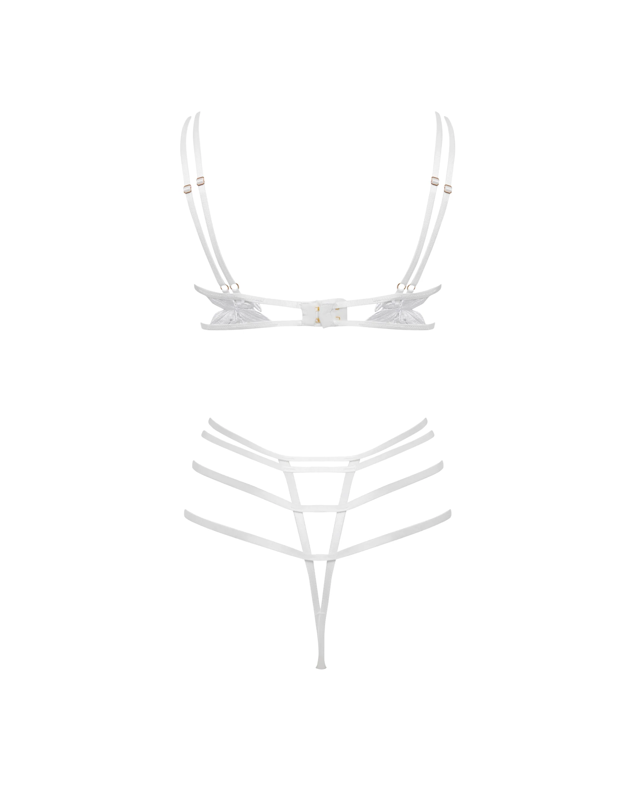 Ophelia Open Bodysuit White